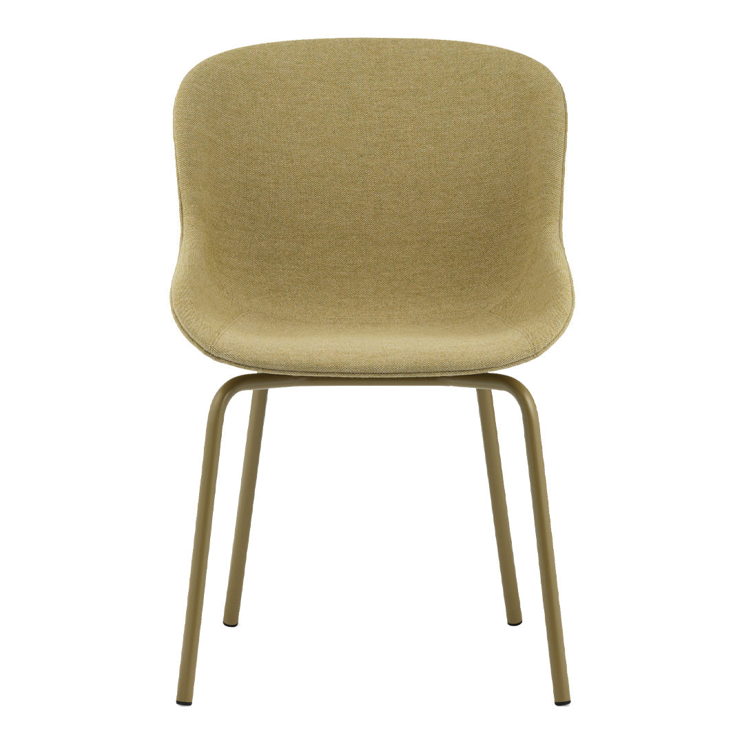 Stylish Hyg Side Chair with Steel 4 Legs & Upholstered Seat - Perfect for Dining Room, Office or Living Room Decor