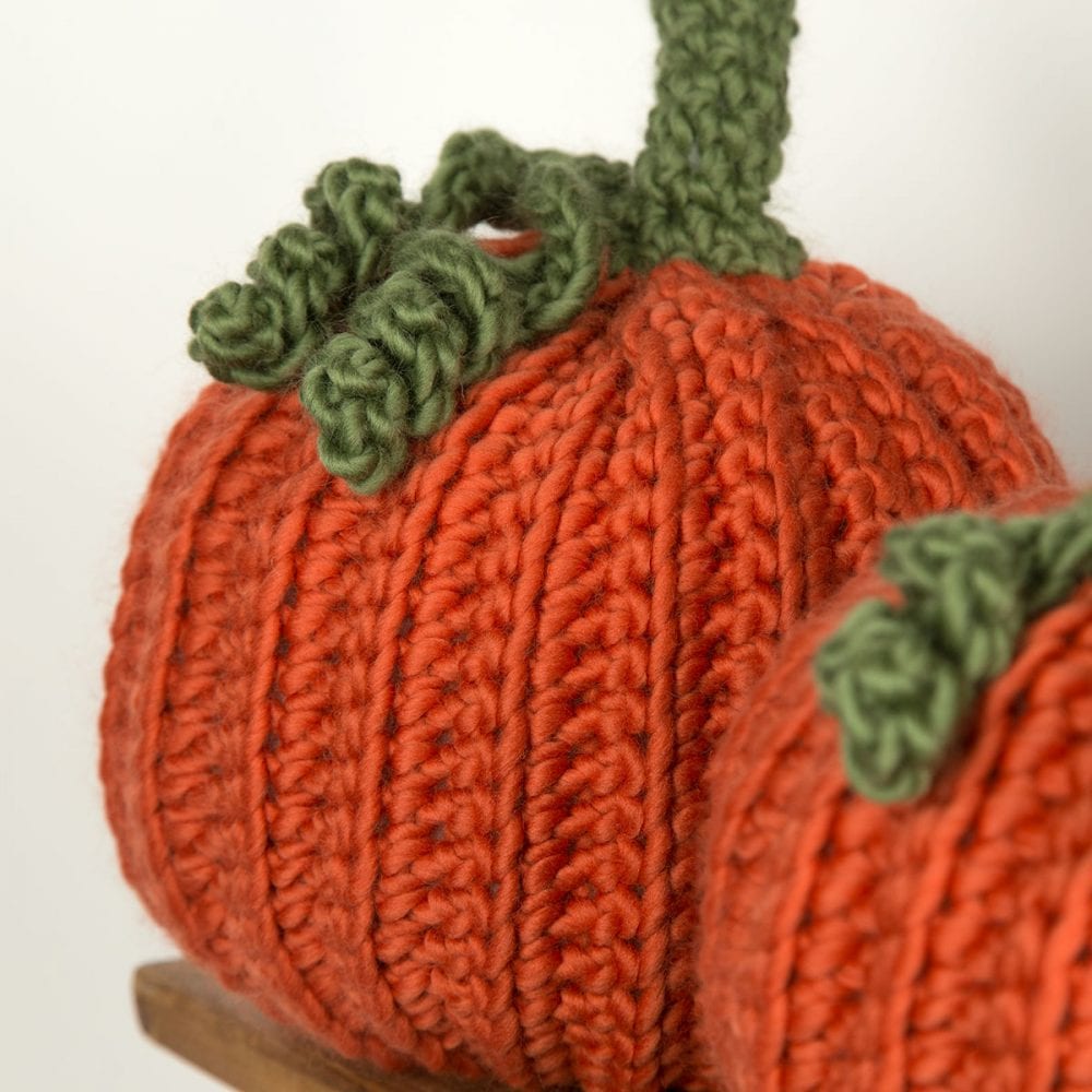 Giant Pumpkin Trio Crochet Kit - DIY Fall Decorations, Halloween & Thanksgiving Crafts - Perfect for Home Decor, Seasonal Gifts, and Crochet Beginners