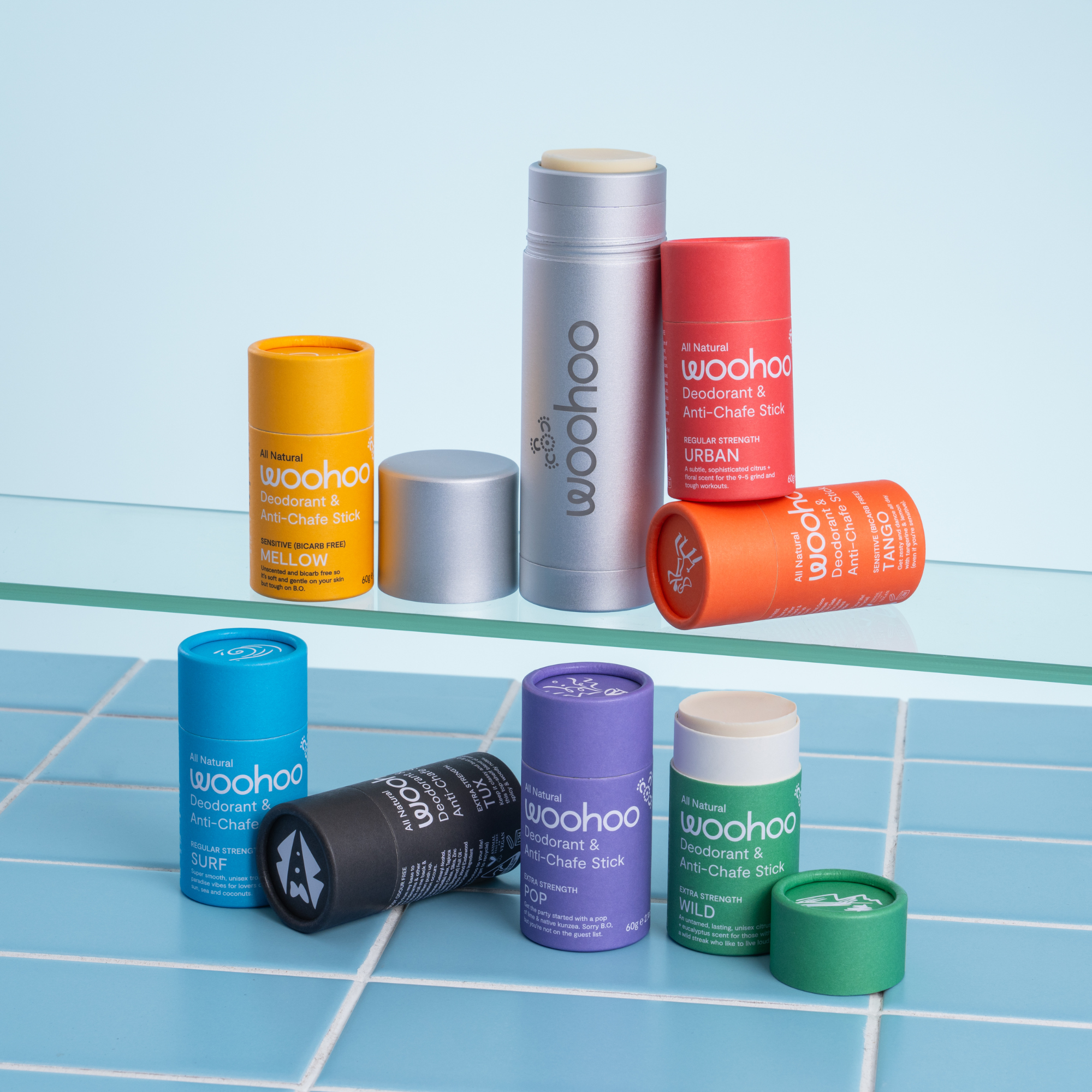 Eco-Friendly Refillable Deodorant Case - Aluminum Travel Size for Men & Women - Zero Waste Personal Care (Perfect for Gym, Office & Travel)