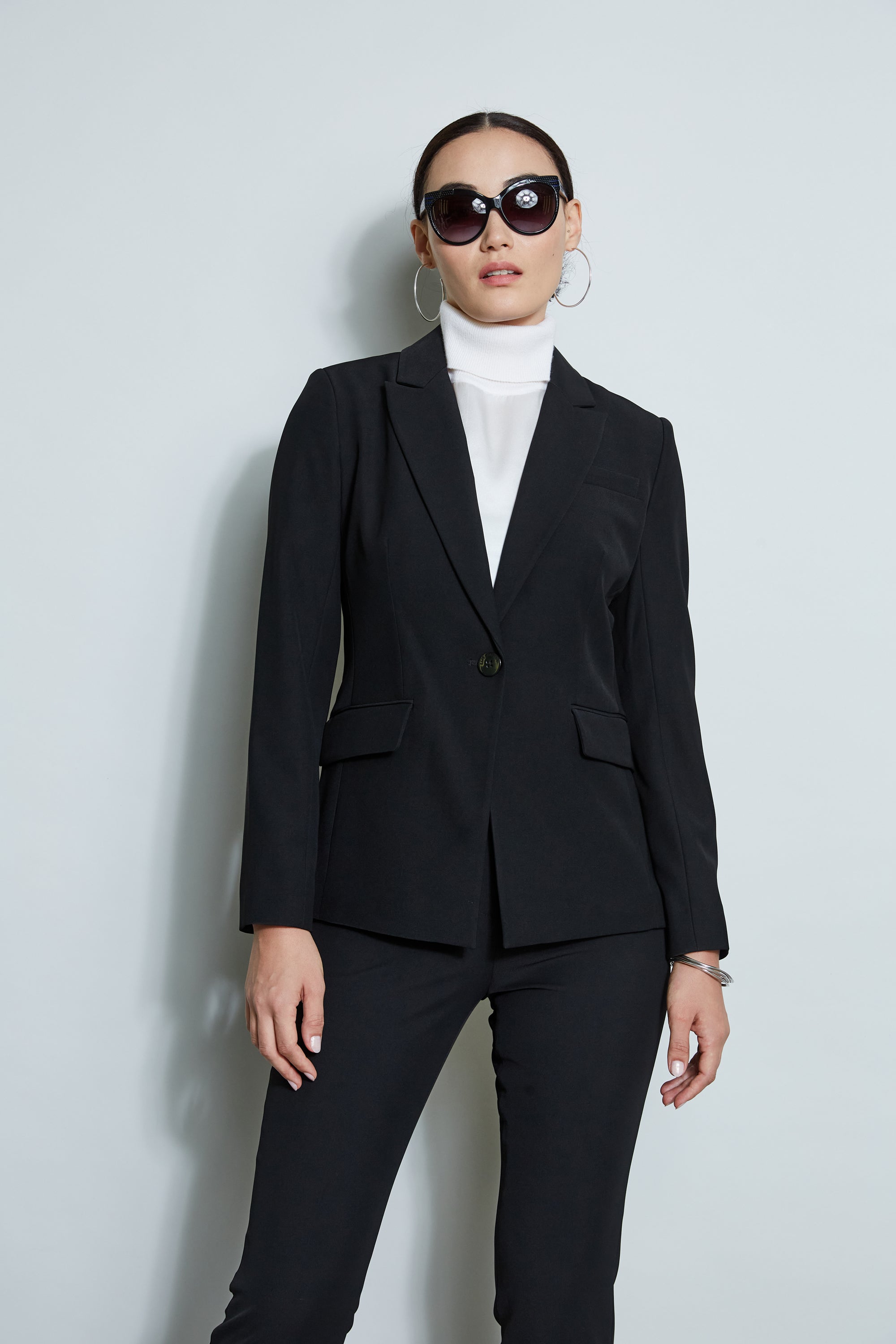One Button Blazer for Women & Men - Slim Fit Formal Blazer Jacket for Office, Wedding & Business Events - Premium Wool Blend Suit Jacket
