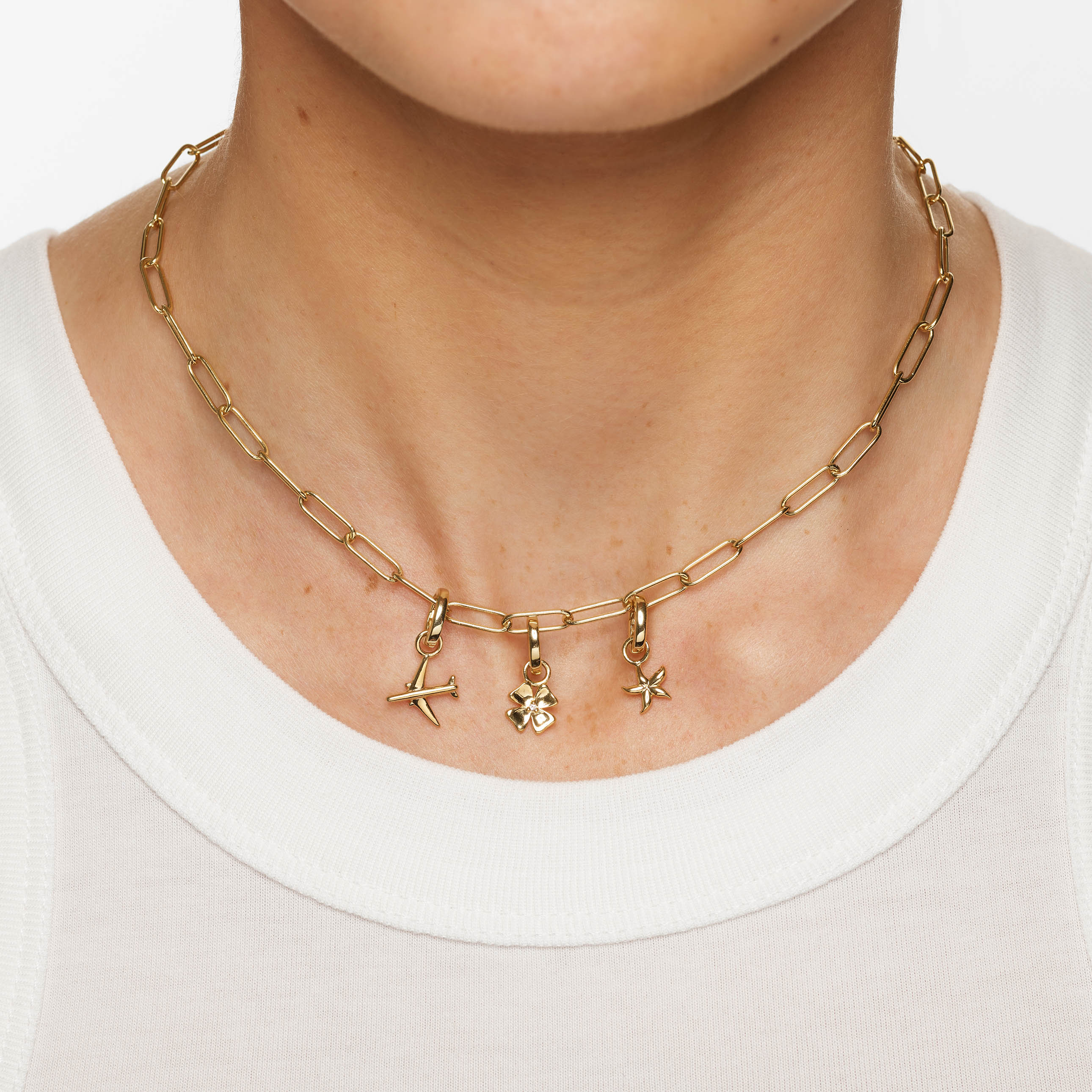 Lucky Clover Charm Gold Pendant Necklace - Perfect for St. Patrick's Day Gifts & Everyday Good Luck Jewelry
