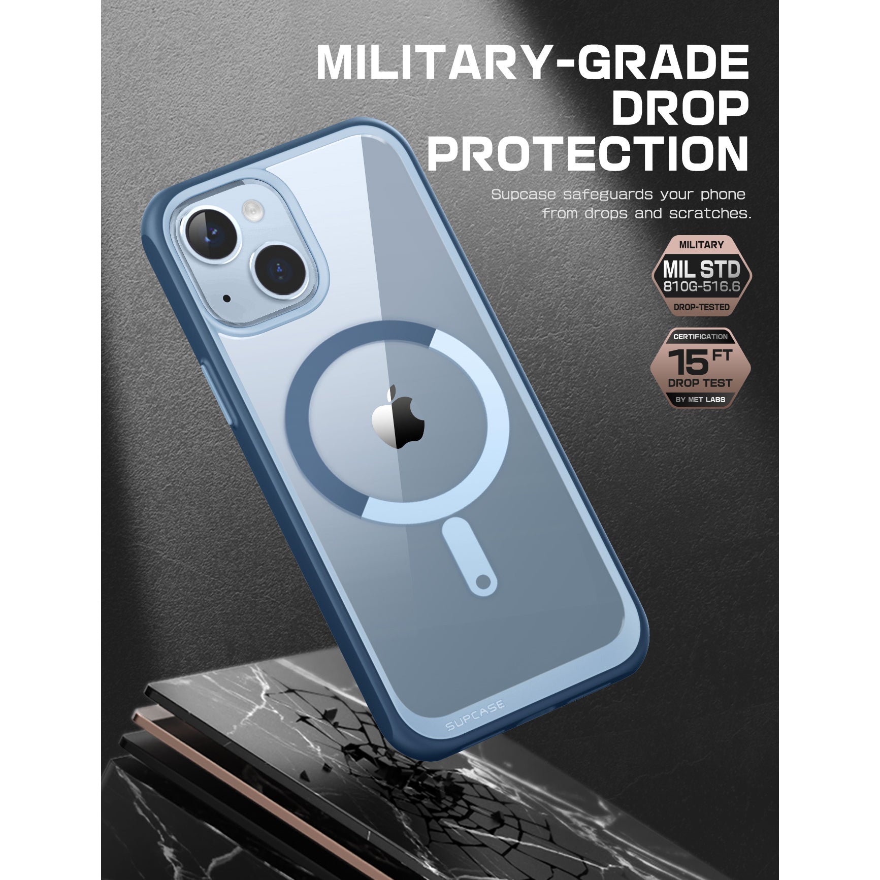 iPhone 14 Plus Case 6.7 Inch - Unicorn Beetle MAG Slim Clear Protective Cover with MagSafe Compatibility | Shockproof & Scratch Resistant | Perfect for Everyday Use, Travel & Outdoor Activities