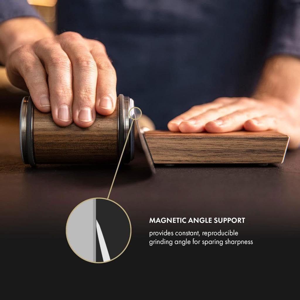 ATORSE Professional Diamond Knife Sharpener - 15 & 20 Degree Angle for Kitchen & Chef Knives - Easy to Use Sharpening Stone for Home & Restaurant Use