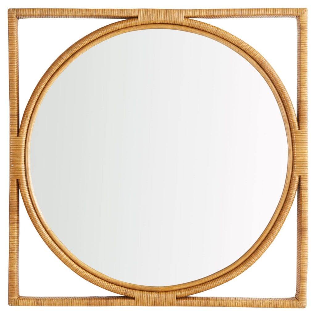Cyan Design 11600 Pemba Large Brown Wall Mirror - Elegant Decorative Mirror for Living Room, Bedroom & Entryway