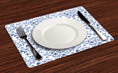 Blue White and Ceil Blue