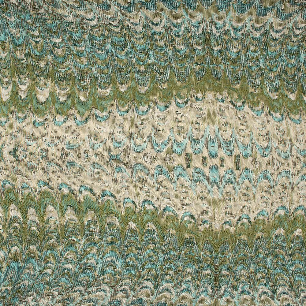 9 x 9 Inch Decorative Fabric Swatch - Premium Miyuki Teal Asian Inspired Home Decor for Pillows, Curtains & DIY Craft Projects