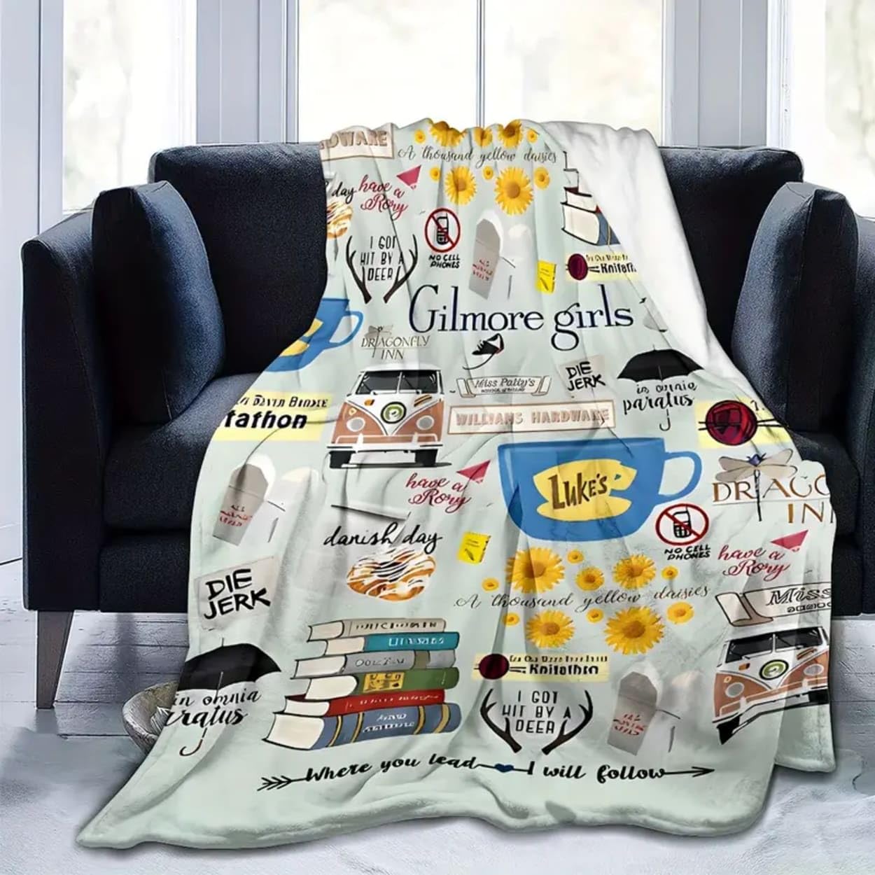 Gilmore Girls Fleece Throw Blanket 60