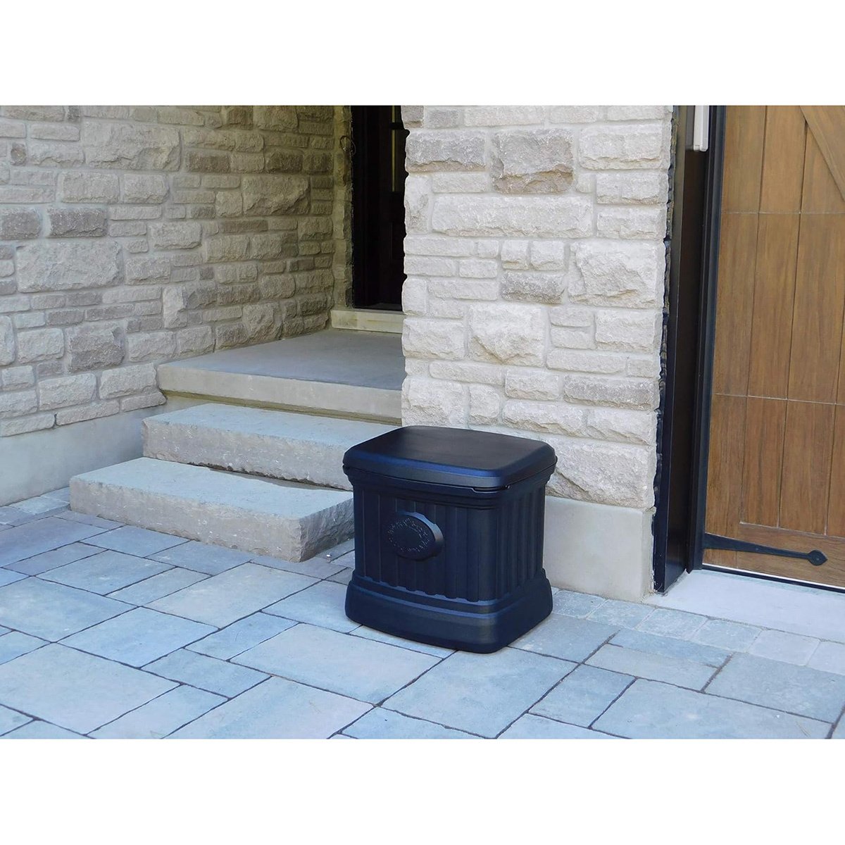 FCMP Heavy-Duty Outdoor Storage Bins with Lids - Waterproof & UV Resistant for Patio, Garden, and Garage Organization - Perfect for Storing Cushions, Toys, and Tools