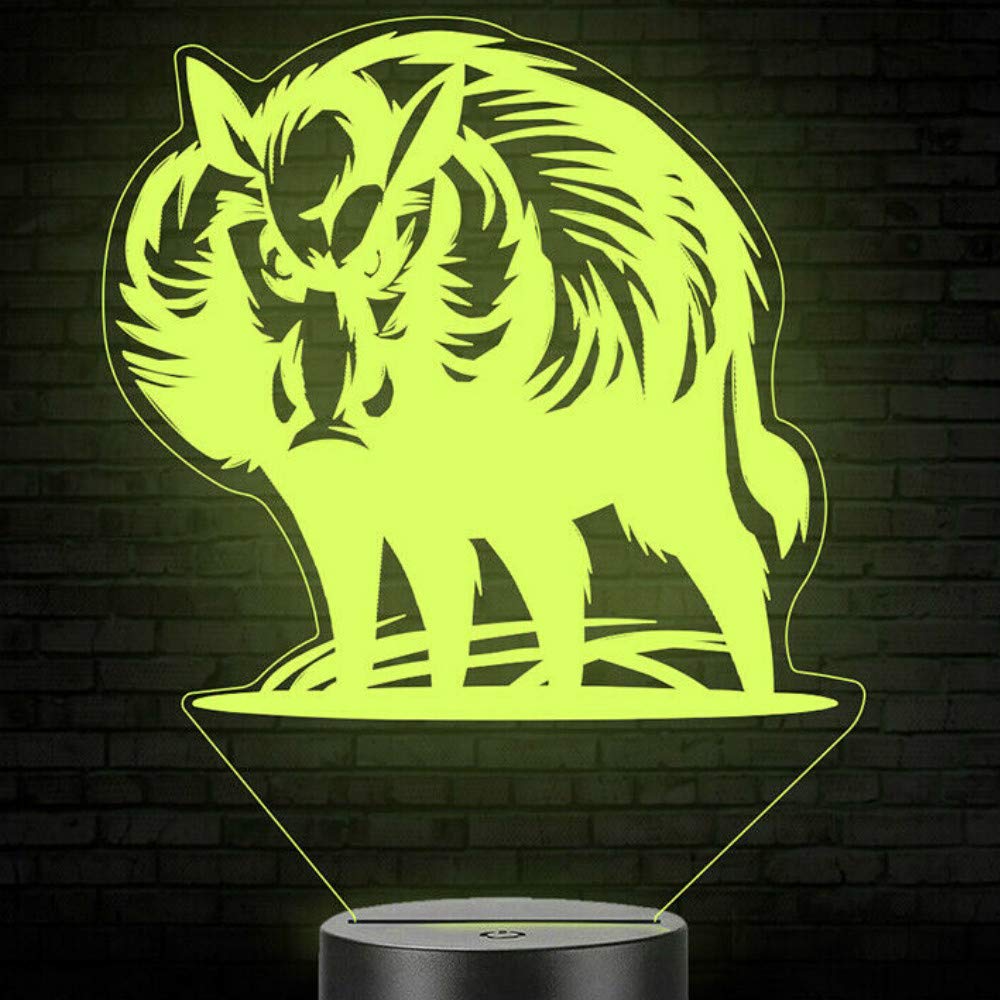 3D Pig LED Touch Table Lamp - 7 Color Changing Night Light with Optical Illusion, Cute Desk Decor for Kids Room, Christmas Gift & Birthday Present - Perfect for Bedroom, Nursery, and Party Decorations