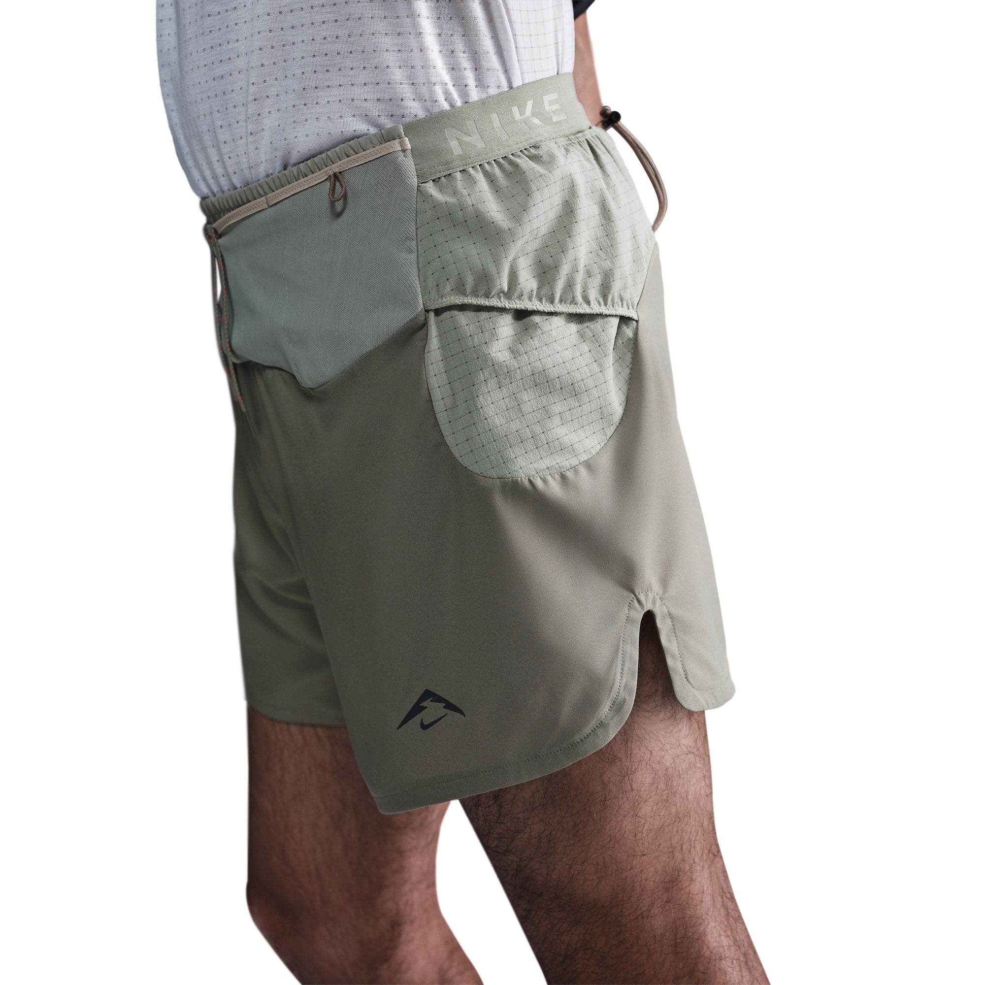 Men's Trail Second Sunrise 5 Dri-FIT ADV Lined Running Shorts - Light Army/Jade Horizon/Black | Moisture-Wicking Quick-Dry Athletic Shorts for Hiking, Jogging & Gym Workouts