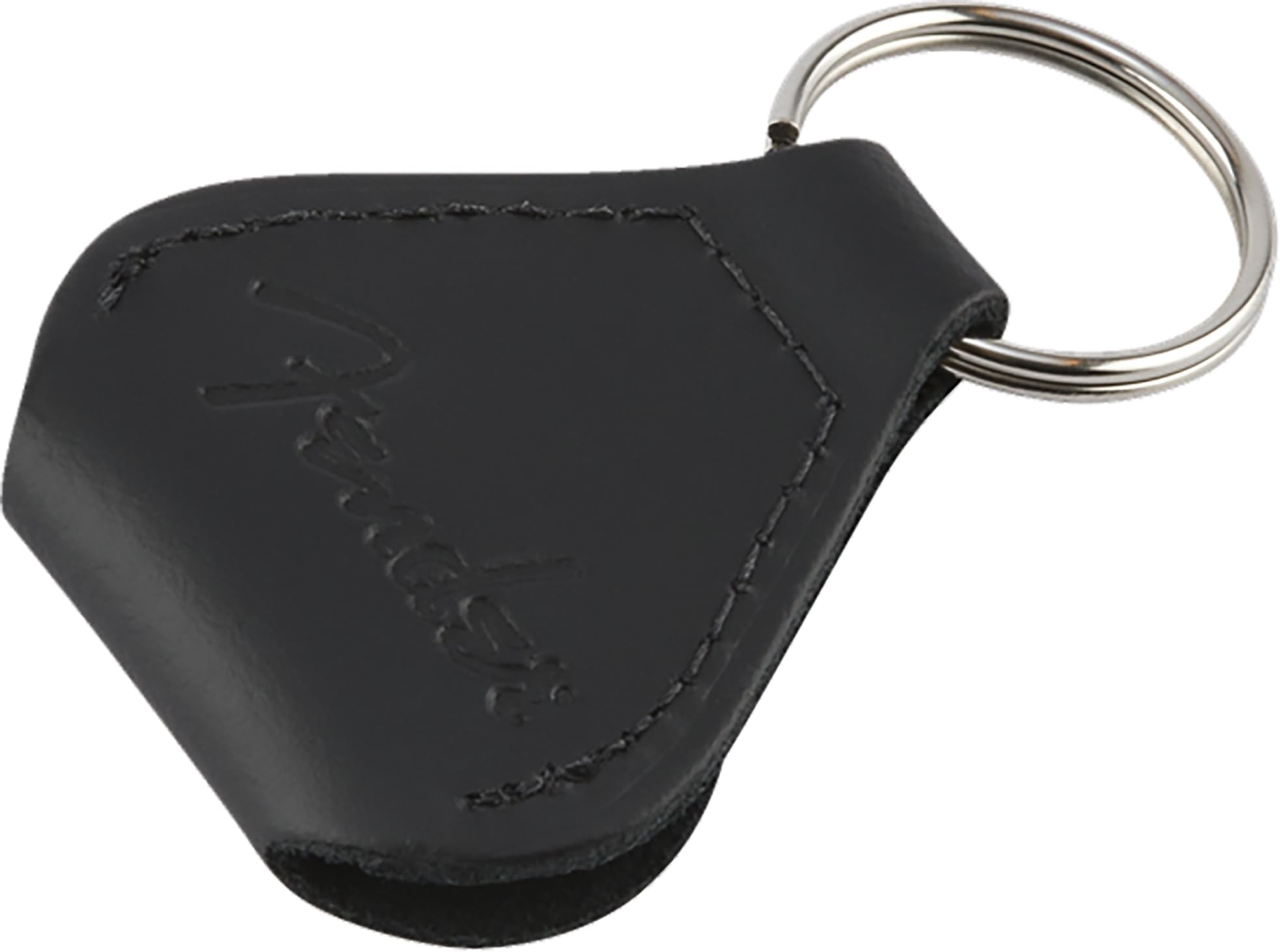 Fender Leather Guitar Pick Holder Keychain with 5 Assorted Picks - Perfect for Guitarists, Musicians & Music Lovers - Great for Gigs, Practice & On-the-Go Play