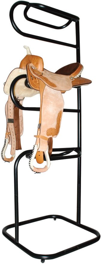 3 Tier Saddle Rack for Horses - Heavy Duty Metal Saddle Stand with Rubber Pads - Perfect for Barn, Stable & Equestrian Storage Organization