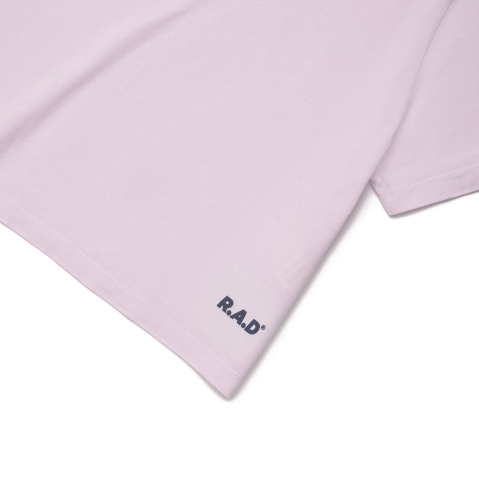 Custom Logo Crop Tee in Lavender Fog - Stylish Women's Short Sleeve T-Shirt for Casual Wear, Street Fashion & Summer Outfits