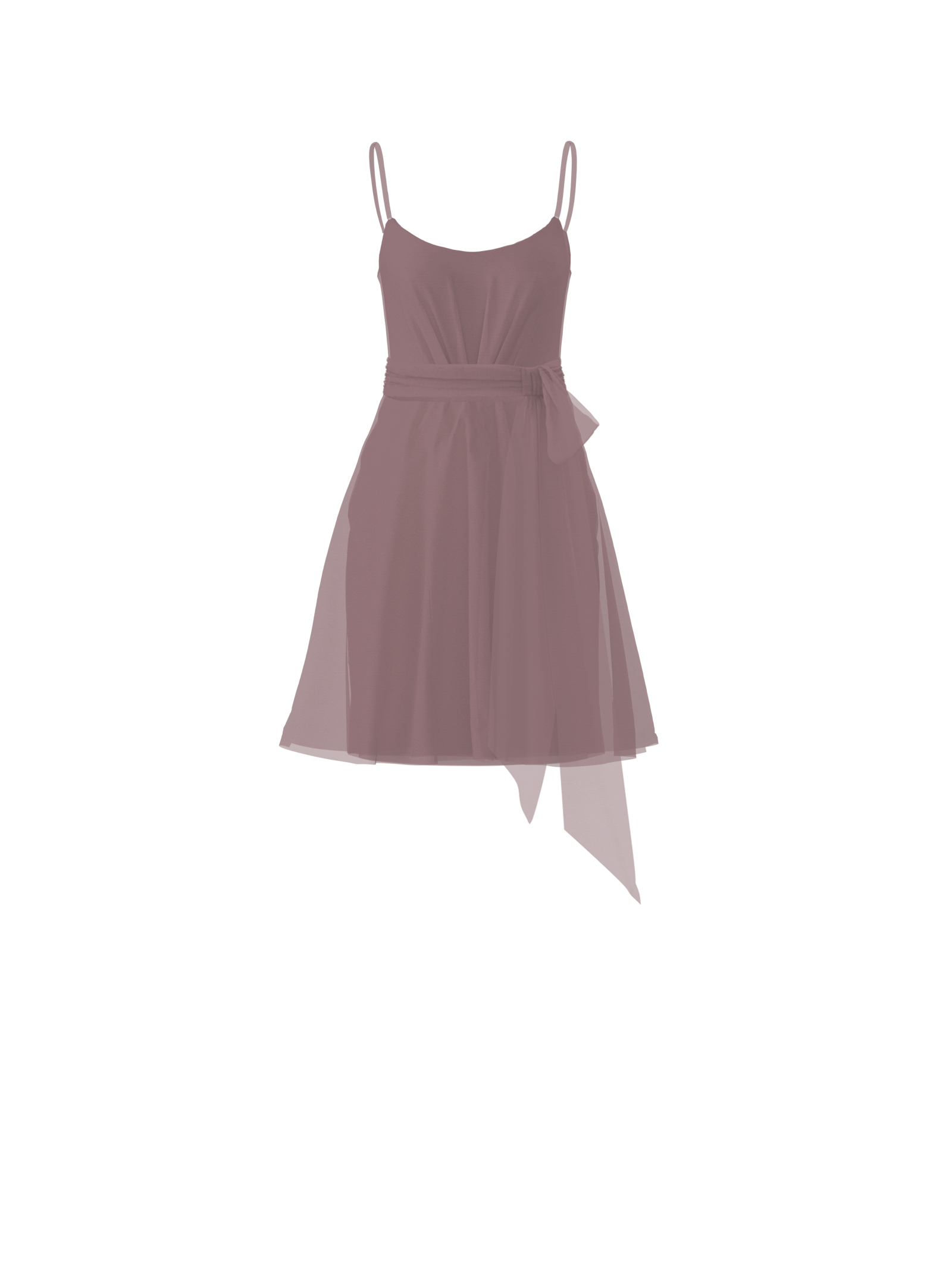 Campbell Bodice & Carla Skirt Set with Sash Belt in Mauve - Perfect for Weddings, Parties, and Formal Events