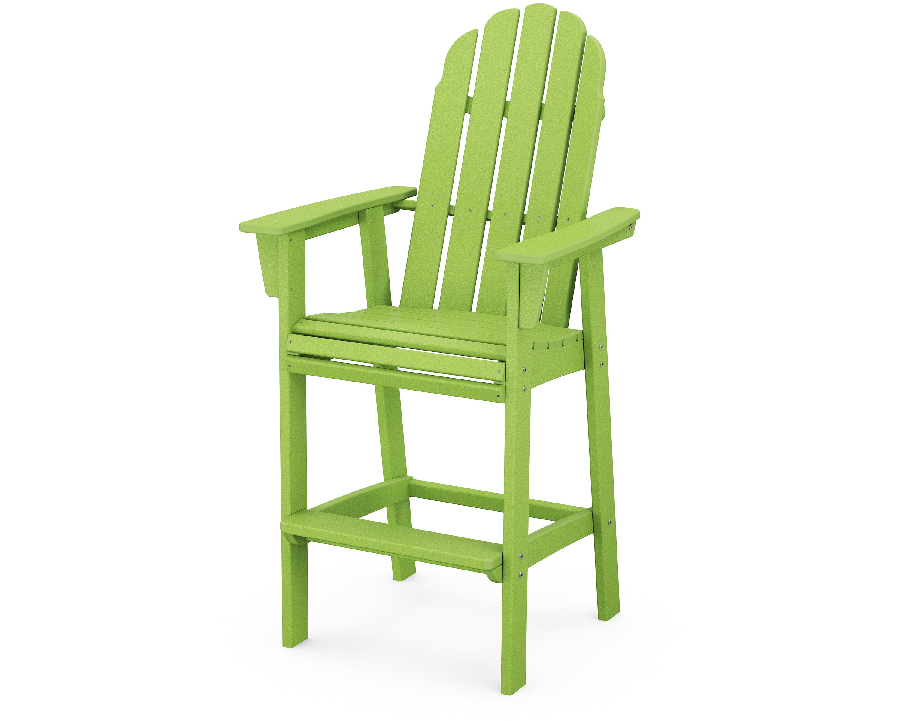 POLYWOOD Vineyard Curveback Adirondack Bar Chair - Outdoor Patio Furniture for Poolside, Garden, and Backyard Relaxation - Weather-Resistant & Durable