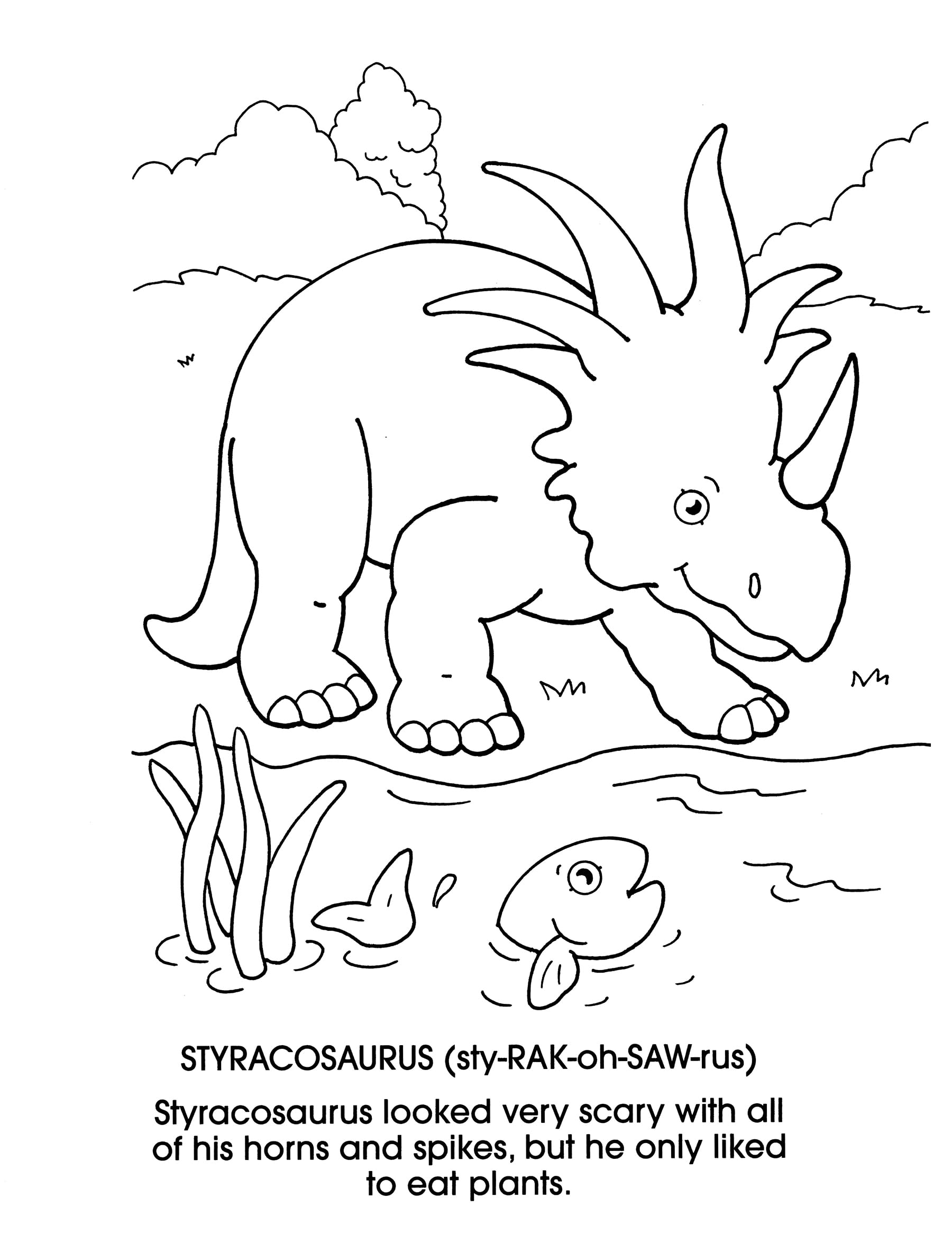 Dinosaurs Coloring Book for Kids & Adults - Dover Creative Relaxation & Stress Relief - Perfect for Home, School & Travel Activities