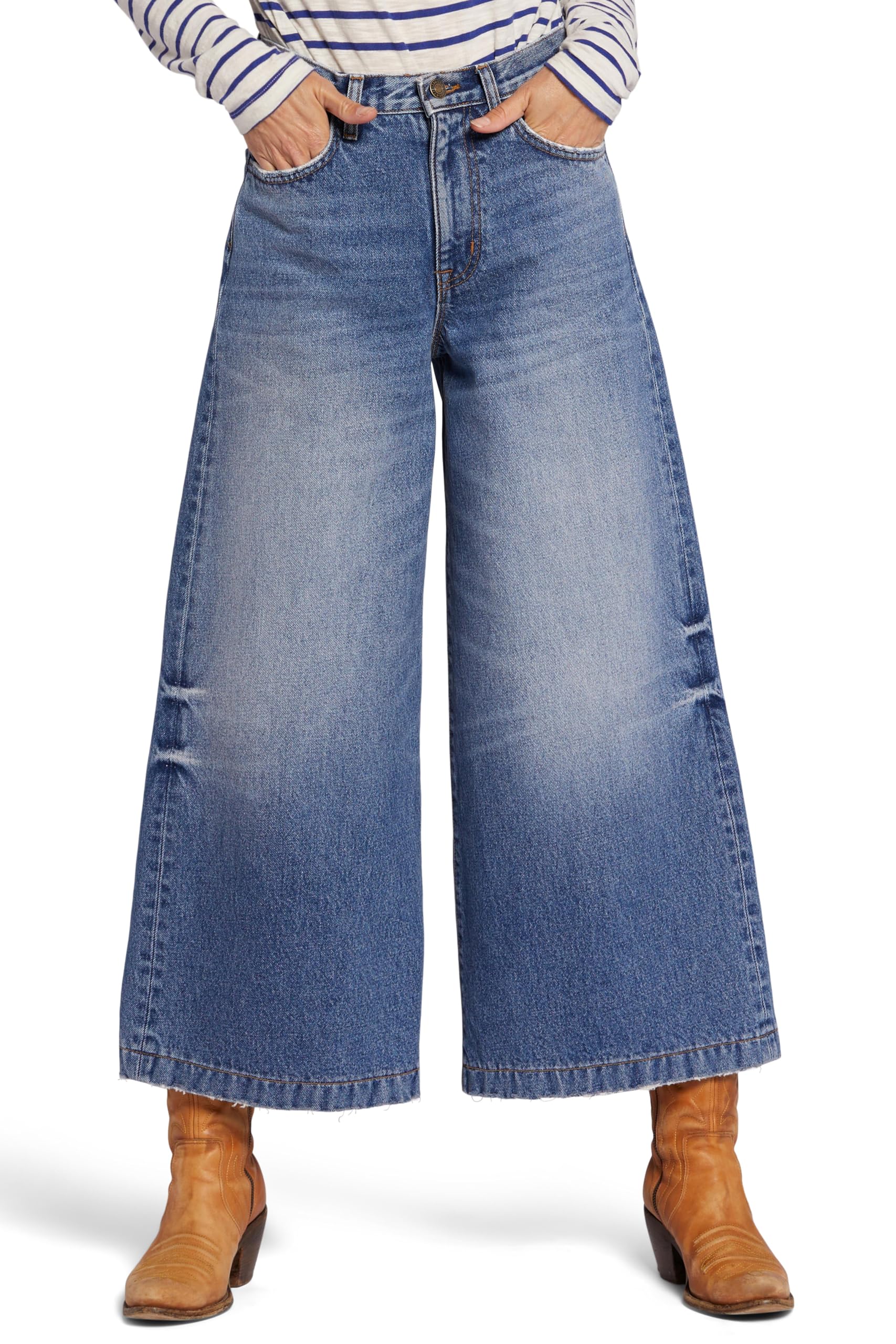Current/Elliott Women's High Waist Wide Leg Jeans - Vintage Inspired Denim Pants for Casual Wear & Street Style Outfits