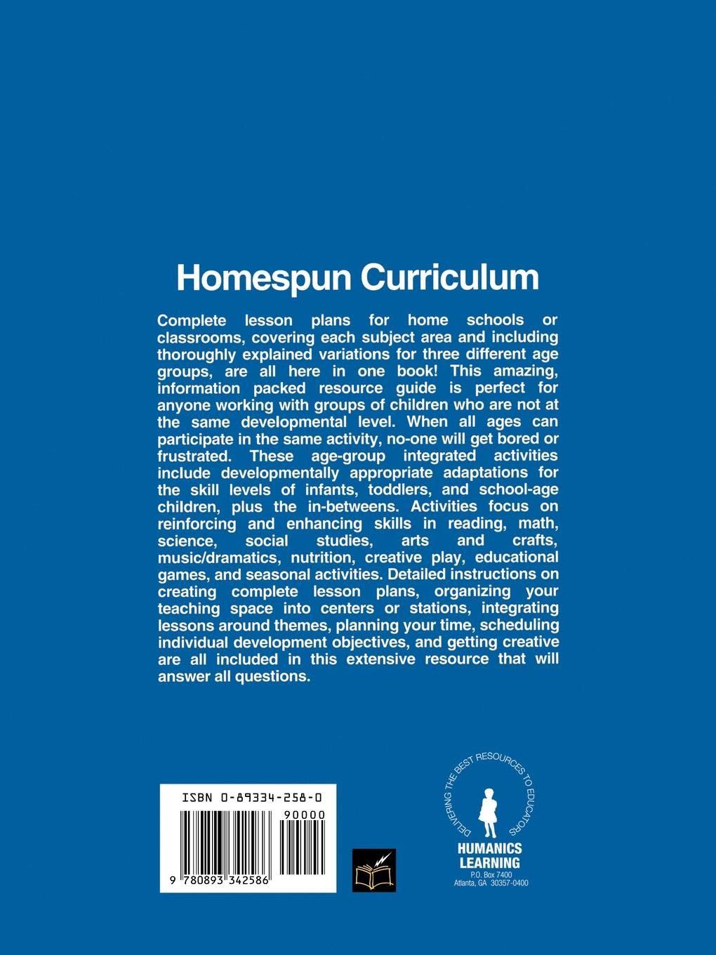 Homespun Curriculum: Developmentally Appropriate Activities Guide for Early Childhood Education - Perfect for Preschool Teachers and Homeschooling Parents