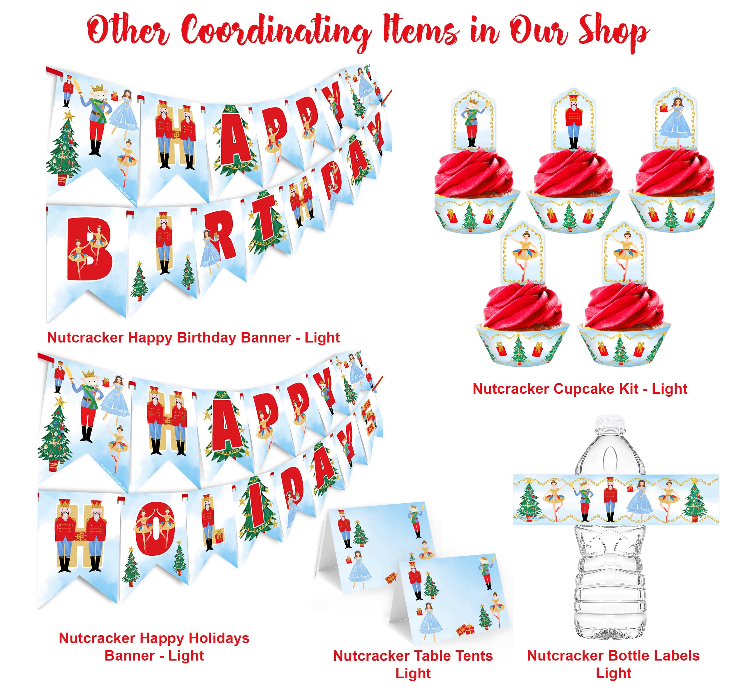 Nutcracker Happy Holidays Banner - Christmas Nutcracker Party Supplies & Decorations - Holiday Party Decor - Perfect for Christmas Tree Decorations, Home & Office Holiday Parties