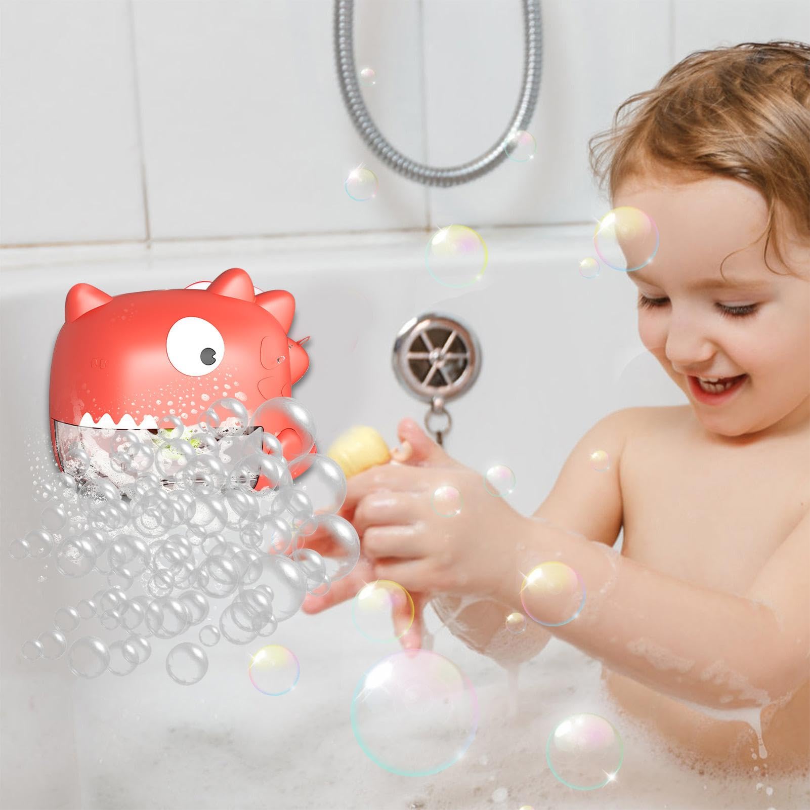 Bubble Maker for Bath - 2 Play Modes Shower Toys for Toddlers & Kids | Animal Design Bathtub Bubble Blower | Fun Bath Time Toys for Boys & Girls - Perfect for Sensory Play & Relaxing Bubble Baths
