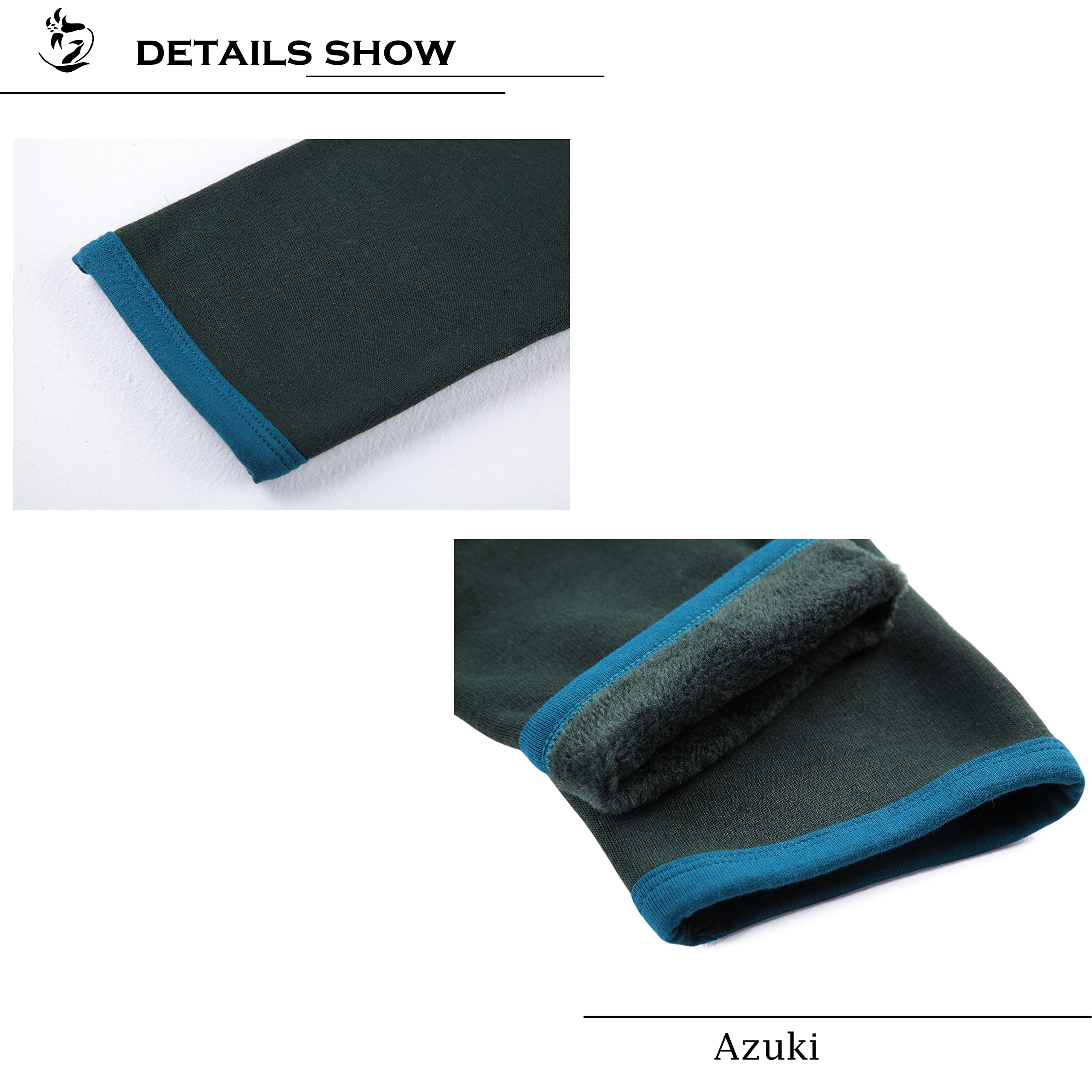Azuki Men's Thermal Underwear Bottoms - Warm Base Layer Long Johns for Cold Weather - Perfect for Winter Sports, Hiking & Outdoor Activities