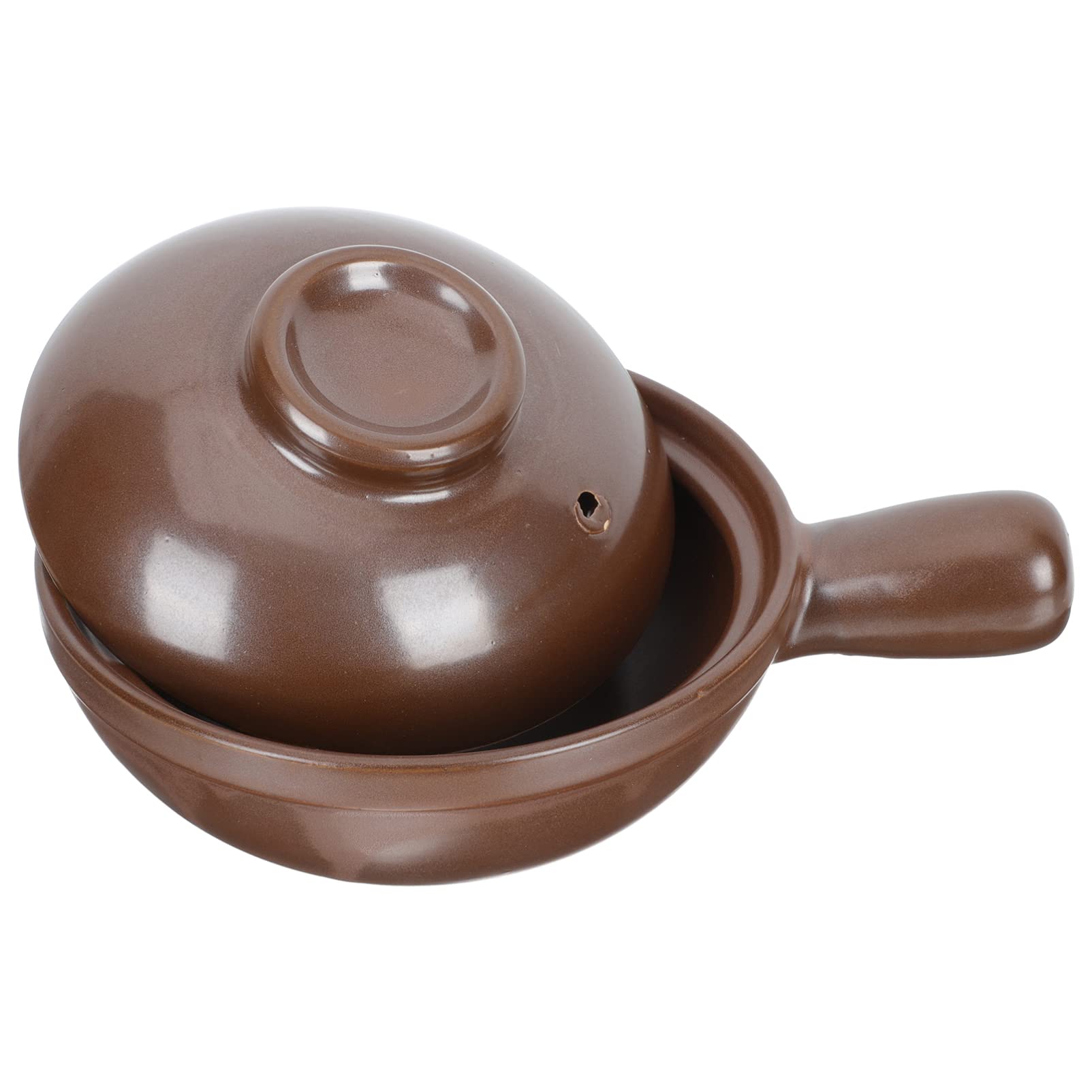 Premium Casserole Clay Pot with Lid – Ideal for Cooking Rice, Hot Pot, Dolsot Bibimbap & Soup – Ergonomic Handle for Easy Use | Perfect for Korean Cuisine, Family Meals & Dinner Parties