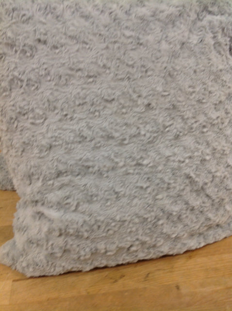 Luxury 18 Inch Grey Faux Fur Pillow - Soft Decorative Throw Cushion for Sofa, Bed & Home Decor