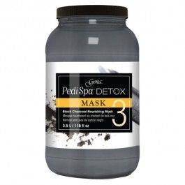Gena Pedi Spa Detox Mask with Charcoal - Step 3 Foot Care Treatment for Soft & Smooth Feet - Perfect for At-Home Pedicures & Relaxation