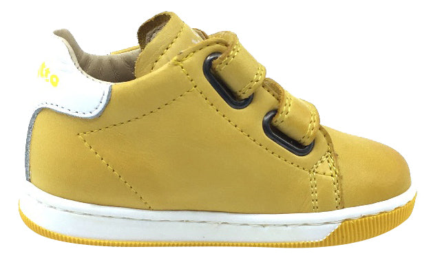 Falcotto Boys and Girls Adam Fashion Sneakers - Yellow | Comfortable Kids Casual Shoes for School, Play & Everyday Wear