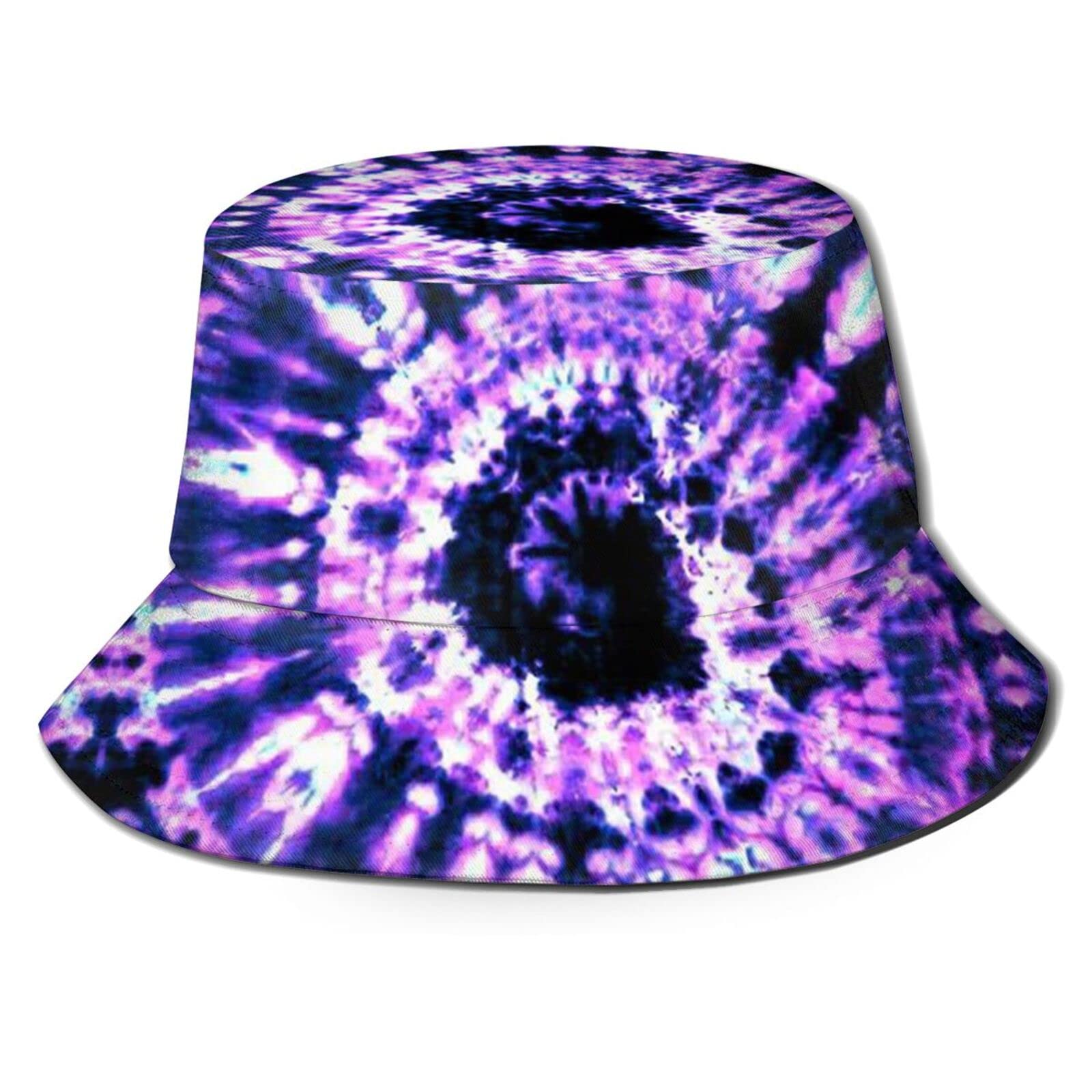 Trendy Tie Dye Print Bucket Hat - Colorful Summer Unisex Sun Hat for Men & Women - Perfect for Beach, Music Festivals & Outdoor Adventures