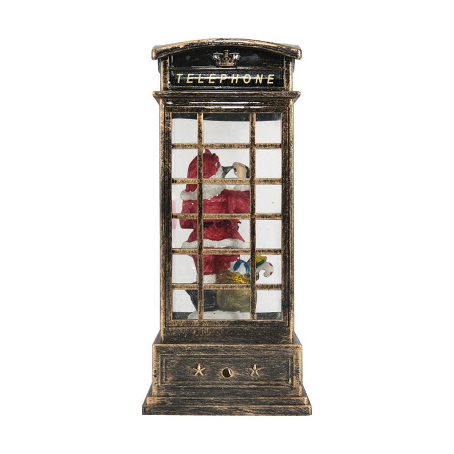 EDAI Christmas LED Spinning Decorative Telephone - Festive Holiday Home Decor for Xmas Tree, Party & Indoor Outdoor Decorations