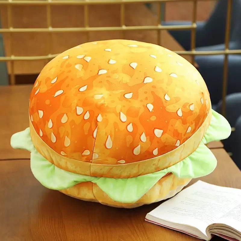 Hamburgerly: Soft Plush Cushion for Home Decor, Sofa, Bed & Office | Comfortable & Stylish Pillow for Relaxation