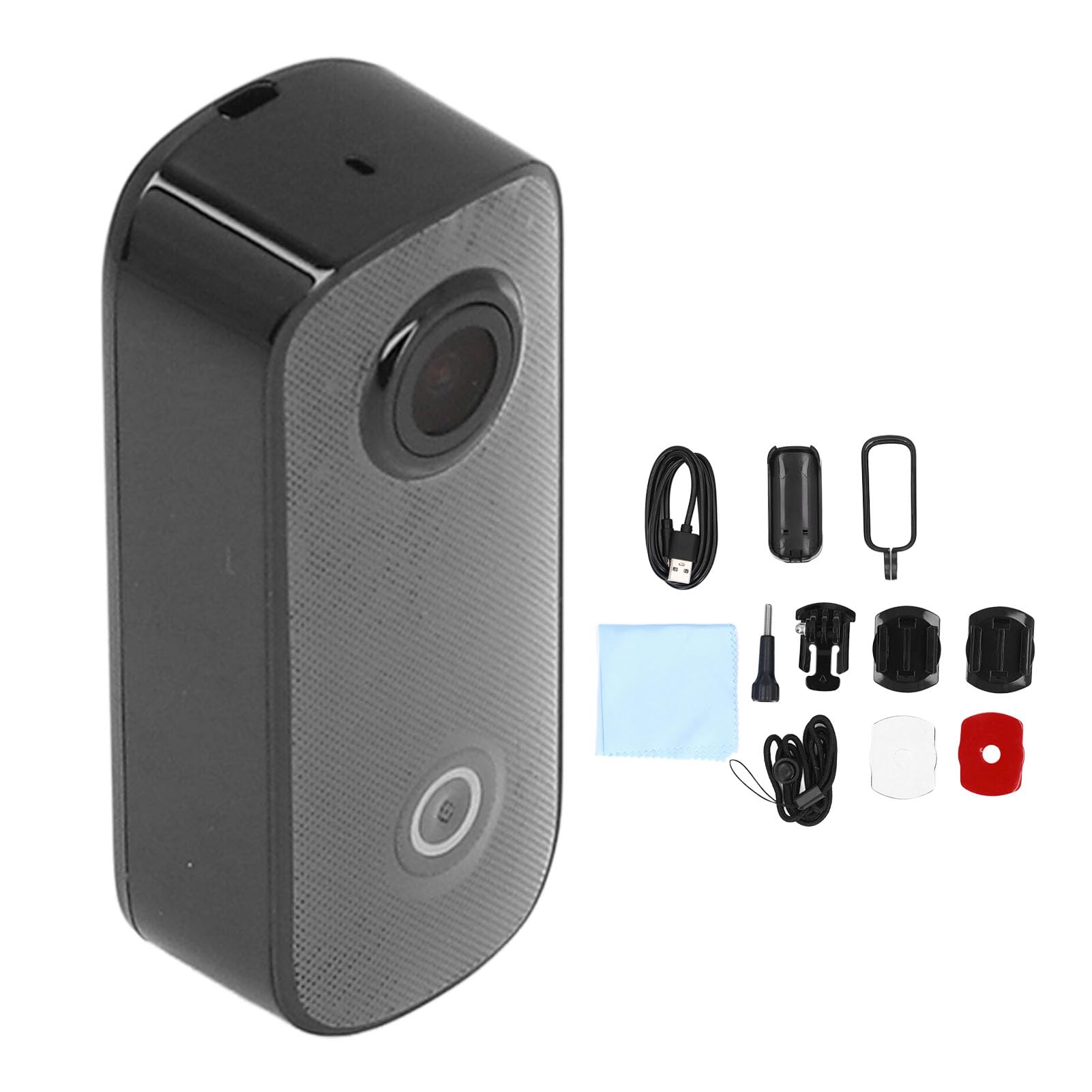 Fabater Small Action Camera - 1080P HD Magnetic Pet Camera Pendant with Long Standby for Outdoor Travel & Adventure (Black) - Perfect for Hiking, Cycling, and Pet Monitoring