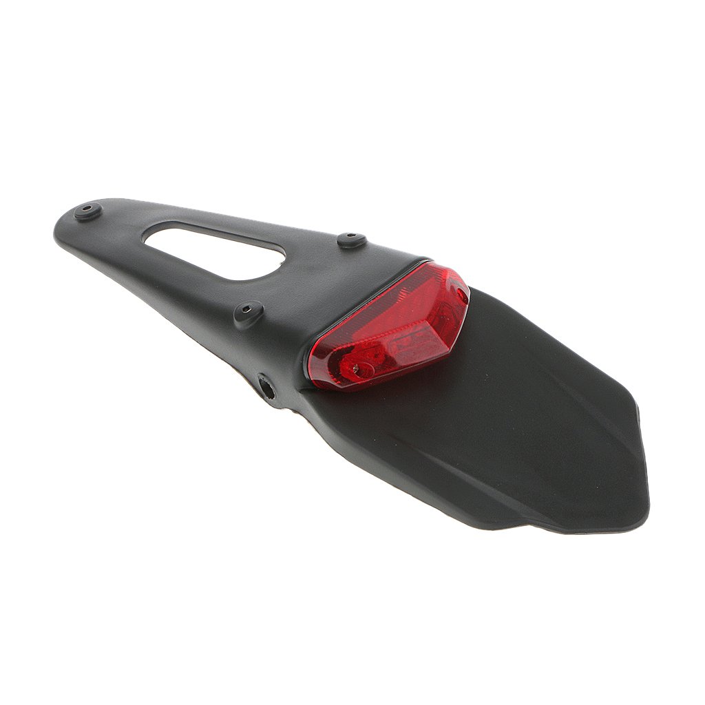 MERIGLARE 12V Motorcycle LED Brake Tail Light - Bright Rear Stop Lamp for Motorbikes, Scooters & ATVs - Perfect for Night Riding & Enhanced Safety
