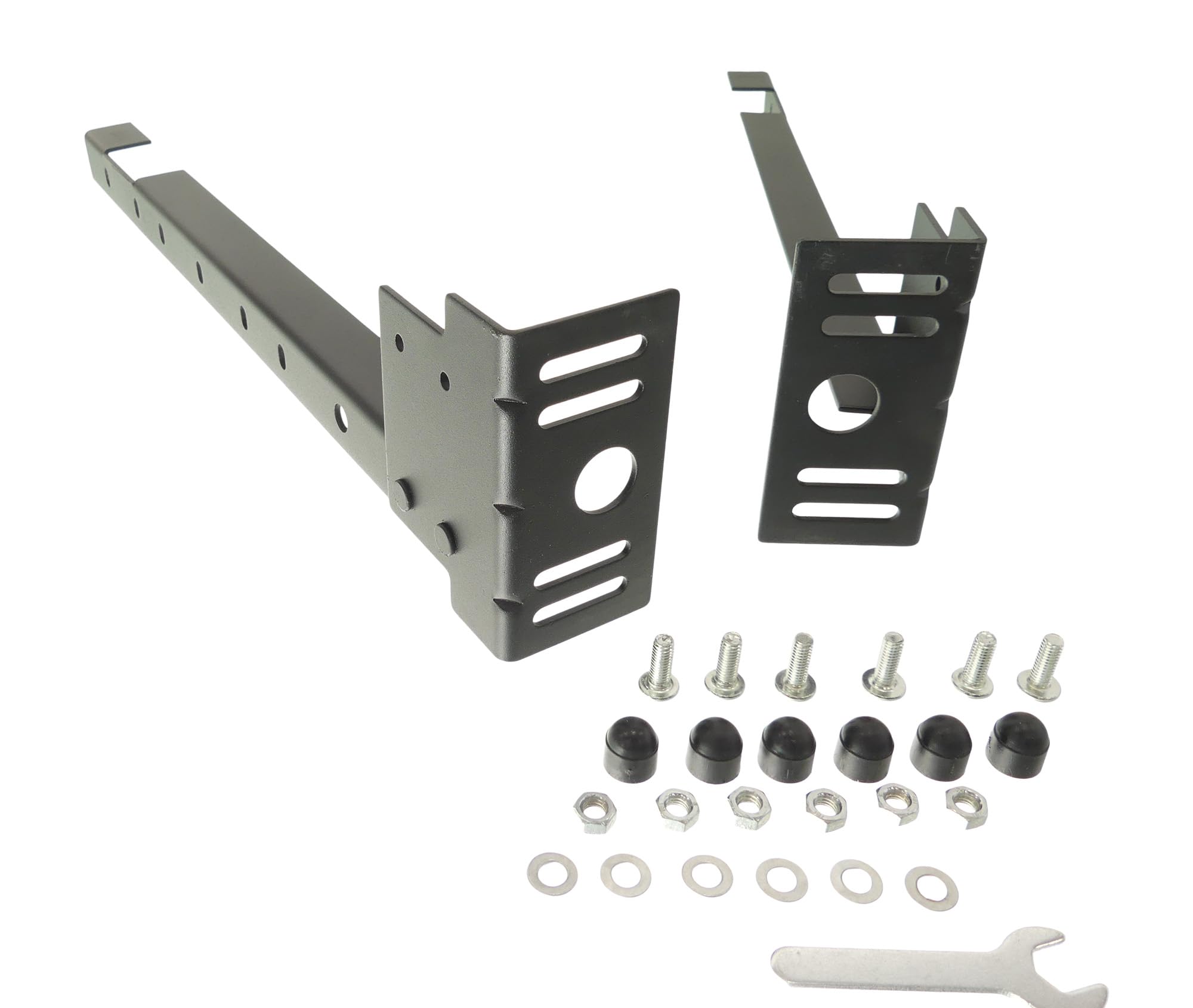 Tech Team #00712 Bed Frame Extension Set - 2 Pieces with Hardware, Extend Metal Bed Frame for Headboard & Footboard Compatibility | Perfect for Bedroom Furniture Upgrades & Custom Bed Sizing