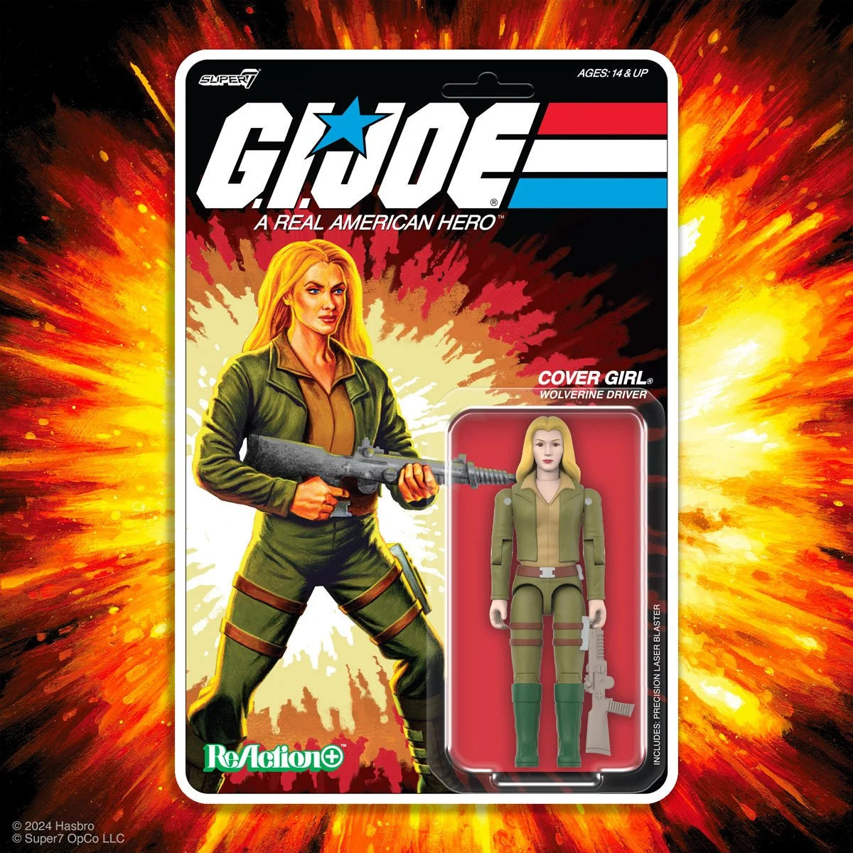 G.I. Joe Cover Girl (Blonde) 3.75 Inch ReAction+ Action Figure - Collectible Toy for Display, Play & Nostalgia | Perfect for Fans, Collectors & G.I. Joe Enthusiasts