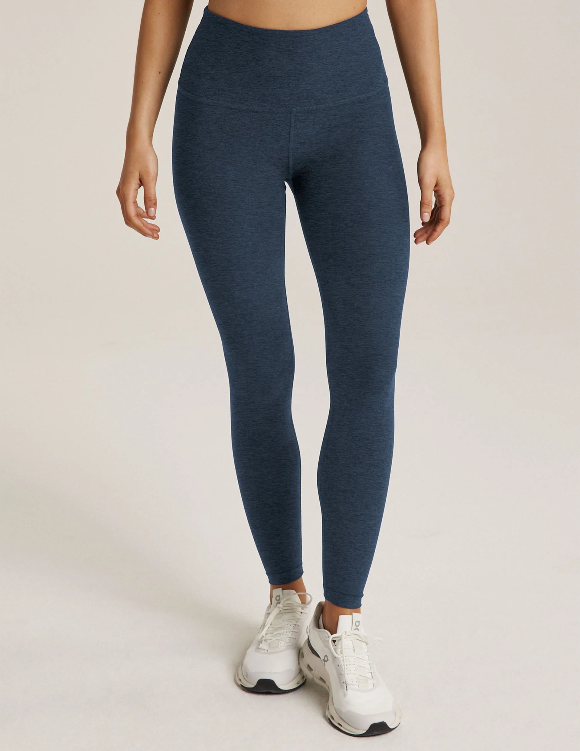 Beyond Yoga Spacedye High Waist Midi Leggings for Women - Soft Stretchy Yoga Pants for Workout, Lounge & Everyday Wear