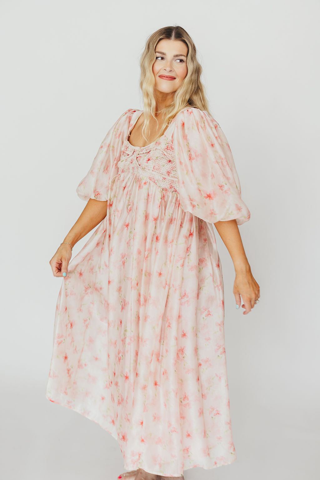 Harlow Maxi Dress in Pink - Bump Friendly Maternity Dress, Inclusive Sizing (S-3XL) | Flowy Summer Dress for Beach, Vacation & Everyday Wear