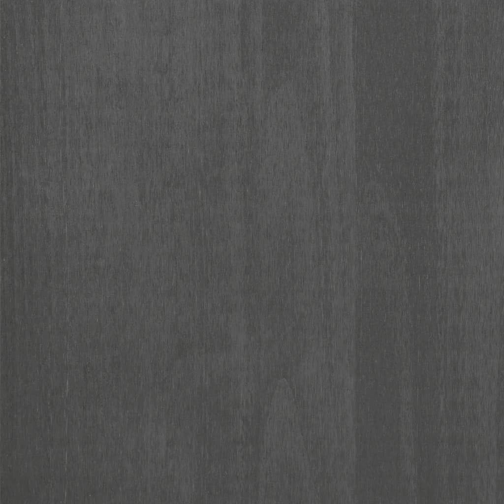 vidaXL HAMAR Solid Wood Sideboard in Dark Gray - Spacious Storage Cabinet with 1 Open Compartment & 2 Drawers - Perfect for Living Room, Dining Room, or Entryway Storage & Display