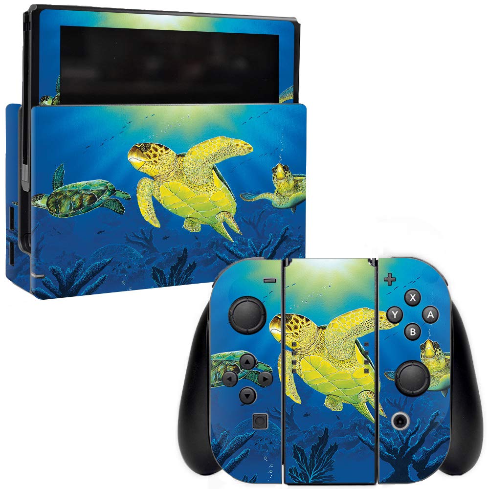 MightySkins Protective Vinyl Decal Wrap Cover for Nintendo Switch - Turtle Dreams Design | Durable, Customizable Skin | Easy to Apply & Remove | Made in USA | Perfect for Gaming, Travel & Personalization