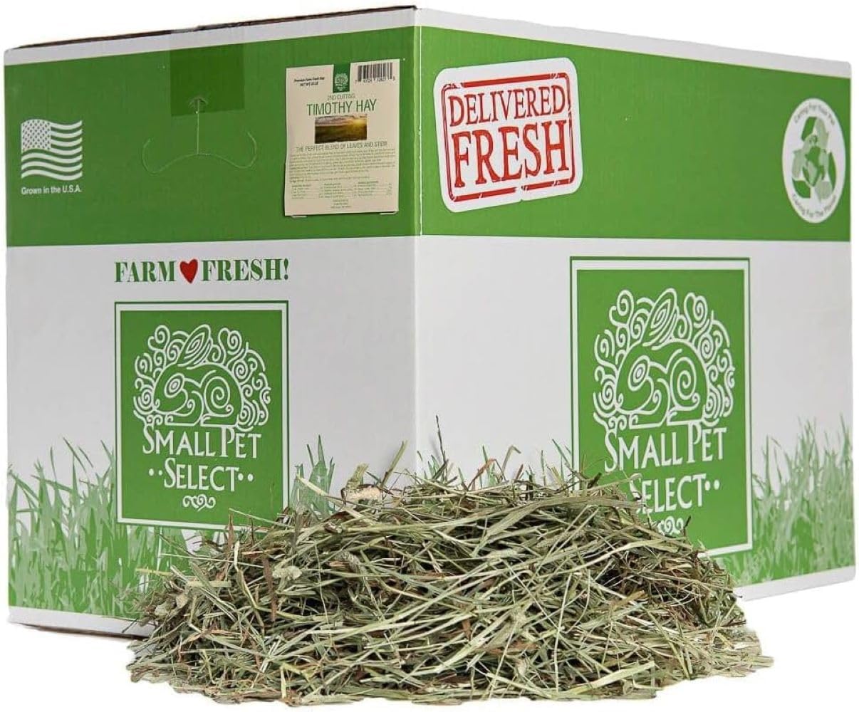 Premium 2nd Cut Timothy Hay for Small Pets - 25lb, Ideal for Rabbits & Guinea Pigs