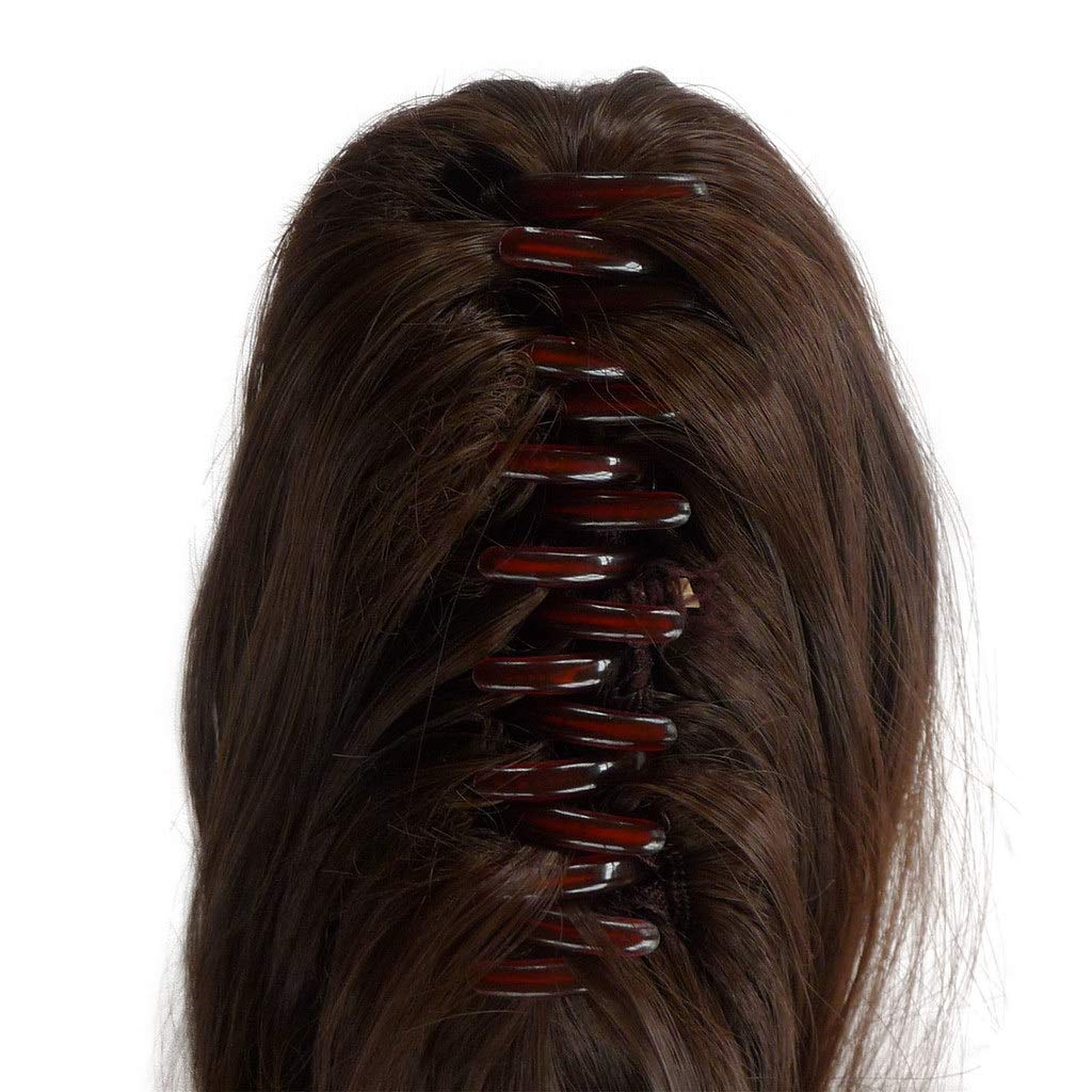 Remeehi 100% Real Human Hair Ponytail Extensions - 26 Inch Straight Claw Clip Hairpiece (145g, 22# Medium Blonde) for Everyday Wear, Parties & Special Occasions