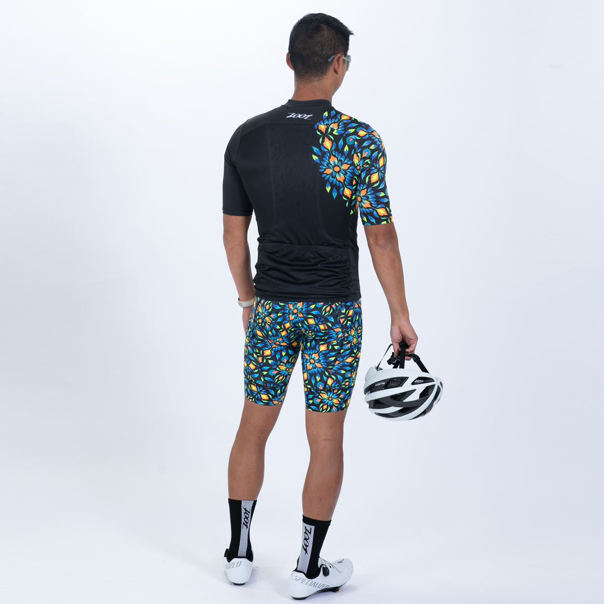 Men's Limited Edition Cycling Aero Jersey - Kaleidoscope Print - High Performance Bike Shirt for Road Racing & Training - Moisture Wicking & Breathable Fabric