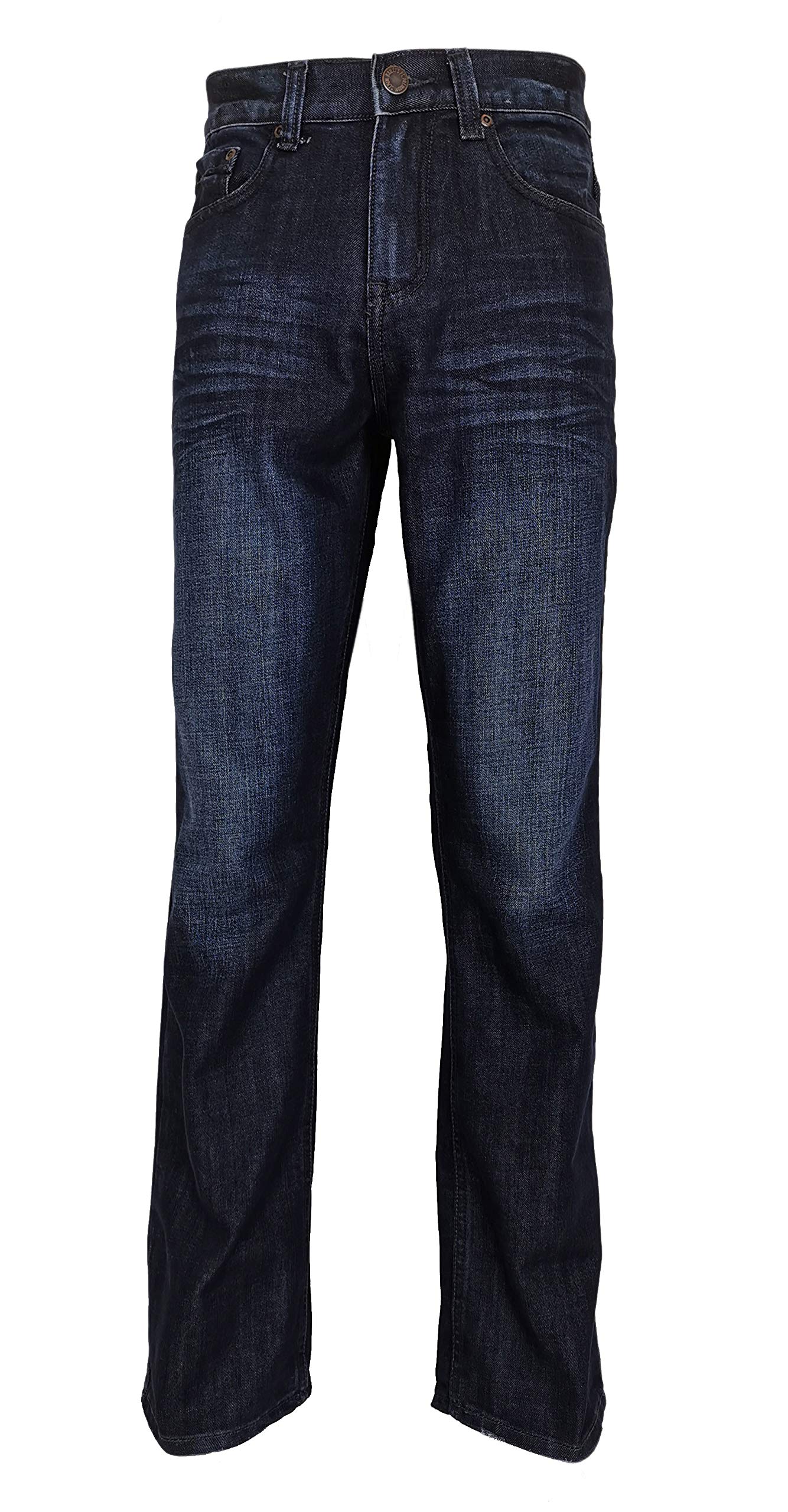Bailey's Point Men's Fashion Bootcut & Straight Jeans - Regular Fit Silver Western Denim Pants for Casual Wear & Cowboy Style Outfits