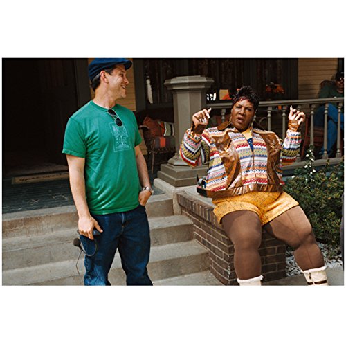 Norbit 8x10 Photo - Eddie Murphy as Rasputia in Shorts & Brian Robbins Holding Headset - Vintage Movie Memorabilia, Collectible Film Photo - Perfect for Movie Fans, Home Theater Decor, and Gift for Comedy Lovers