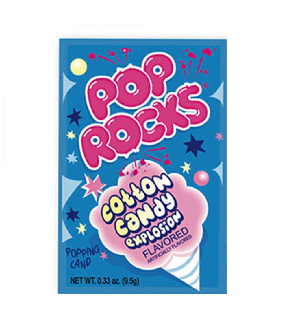 Pop Rocks Cotton Candy Explosion - Fun & Tasty Candy for Kids & Adults - Perfect for Parties, Gifts & Movie Nights
