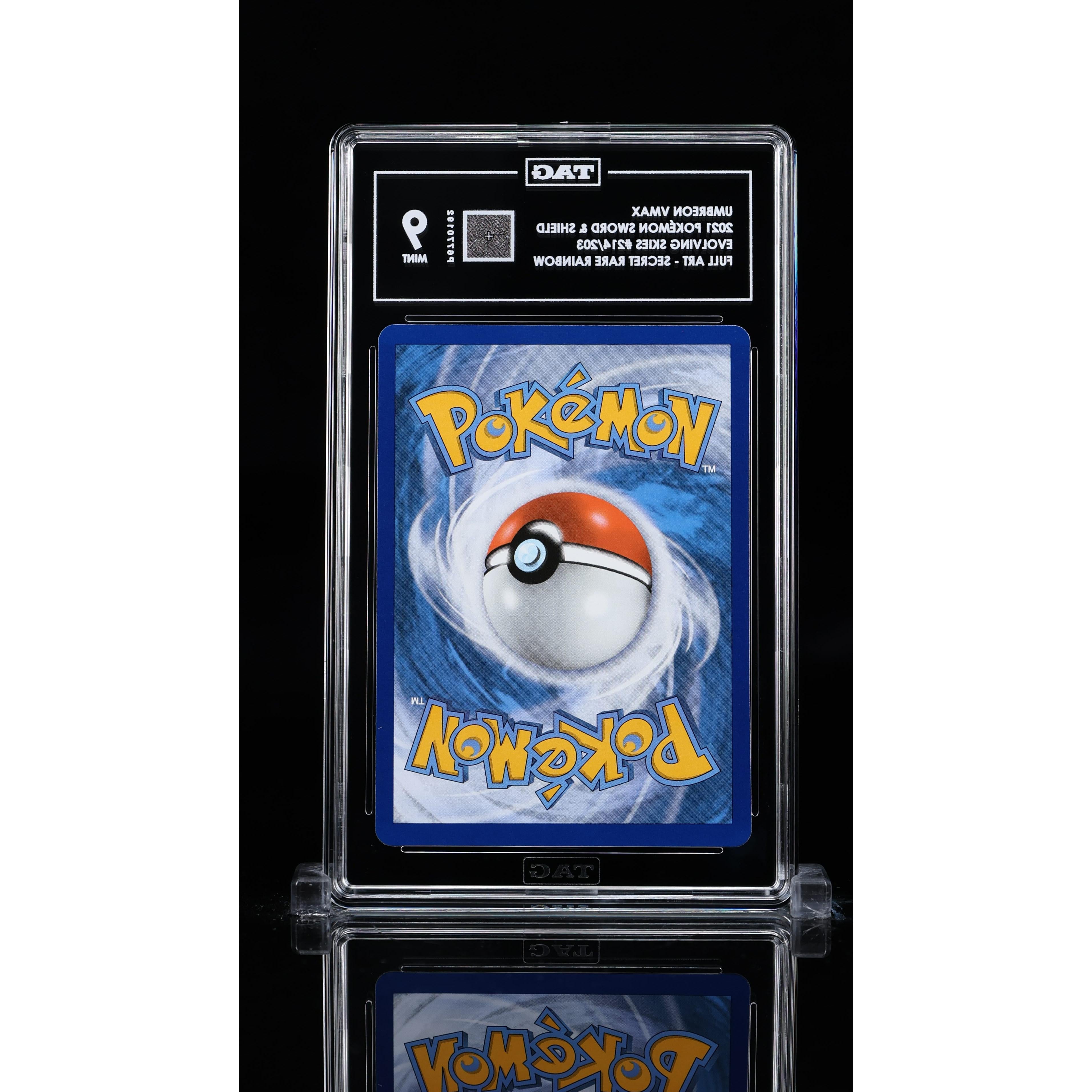 2021 Pokemon Evolving Skies Umbreon Secret Rainbow Holo 214/203 PSA 9 Graded Card - Rare Collectible for Trading Card Game (TCG) Enthusiasts & Pokemon Fans