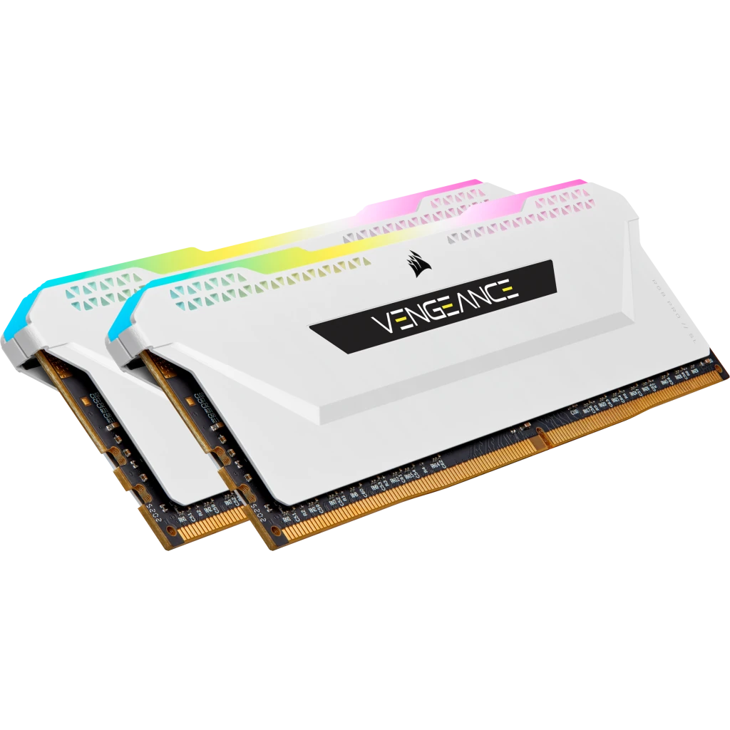Corsair Vengeance RGB PRO SL 16GB (2x8GB) DDR4 3600MHz CL18 Desktop Memory - White LED Lighting for Gaming PC & High Performance Computers - Perfect for Streaming, Esports & Content Creation