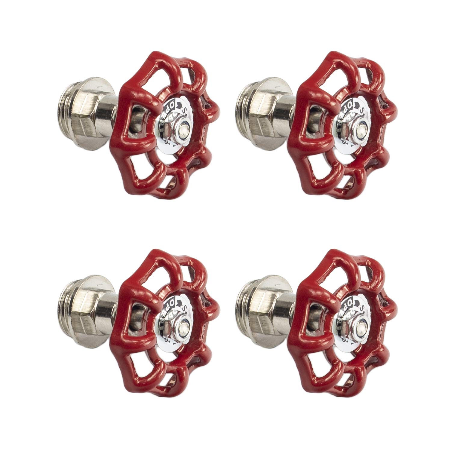 Vintage Cast Iron Valve Pipe Fitting DN20 (3/4 Inch) - Set of 4 for Industrial Style DIY Home Decor, Plumbing Projects & Steam Punk Design