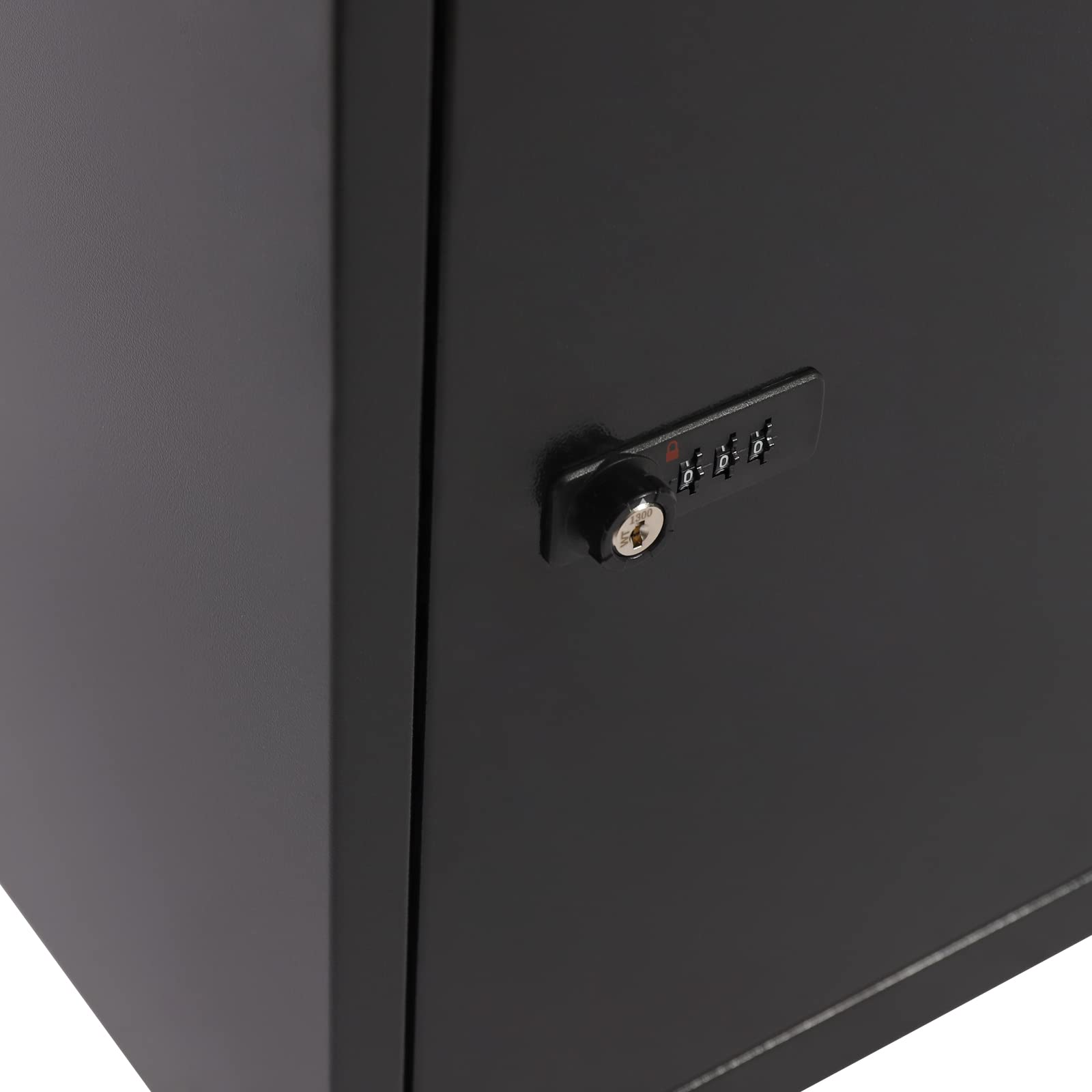 16.13x13x22in Wall Mounted Anti-Theft Parcel Drop Box with Code Lock - Large Outdoor Package Delivery Mailbox for Secure Shipping (Black) - Perfect for Porch, Front Door & Apartment Building Deliveries